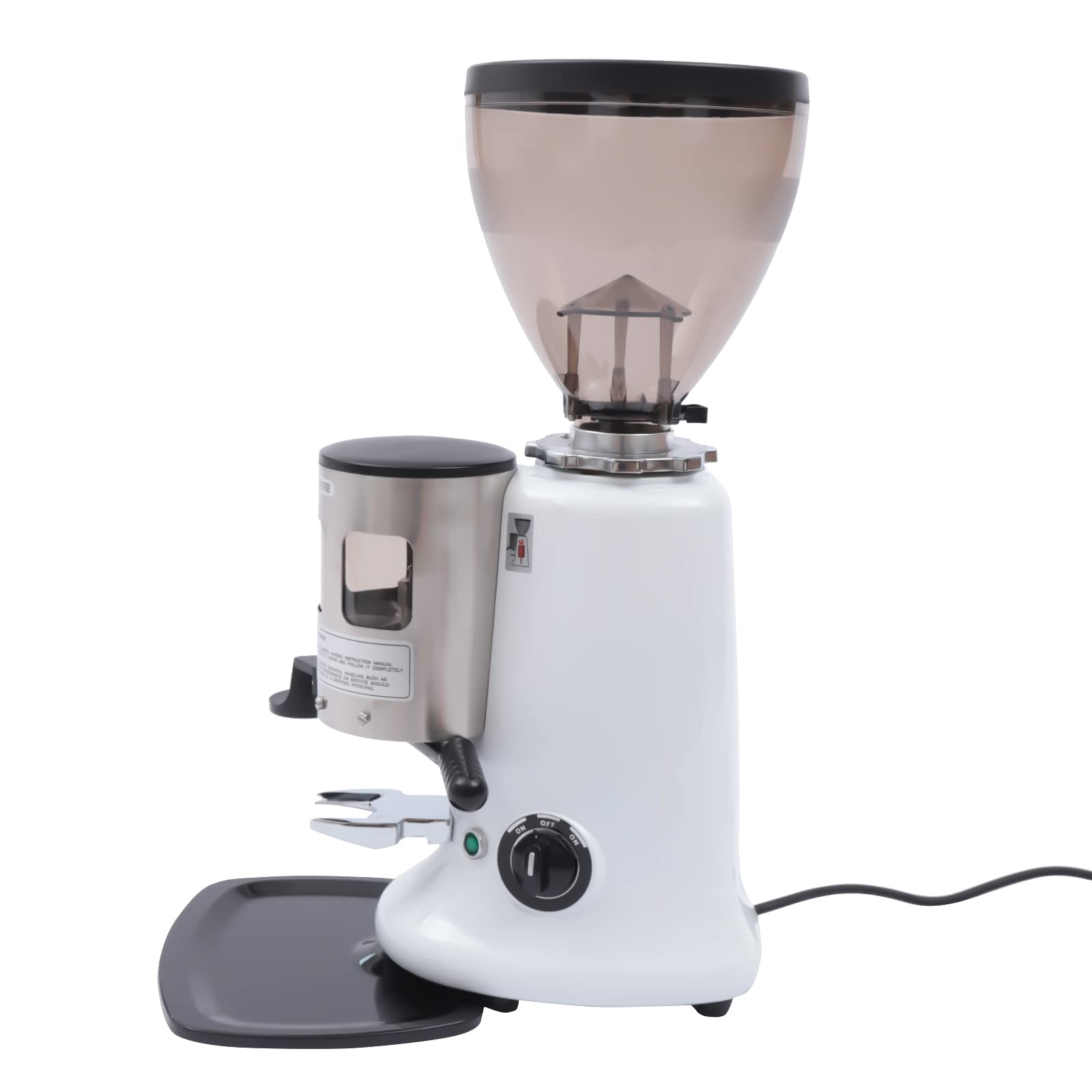 350W Commercial Conical Burr Coffee Grinder - Heavy Duty Cast Aluminum Espresso Grinder with 1200g Capacity & Extra Wide Dosing | Perfect for Coffee Shops, Restaurants & Home Baristas | Fast US Shipping