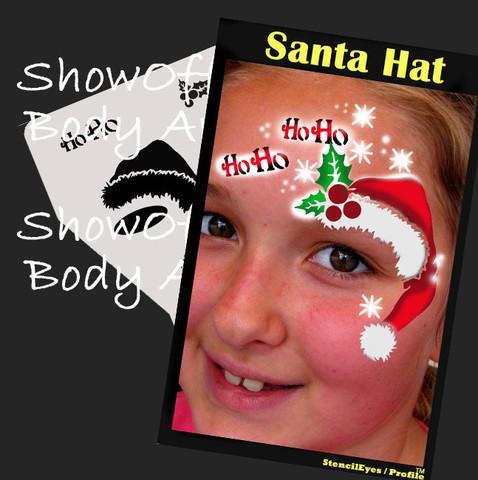 SOBA Profile Santa Hat Stencil - Reusable Christmas Craft Template for DIY Holiday Decorations, Cookies & Painting - Perfect for Xmas Party, Home Decor & Gift Wrapping