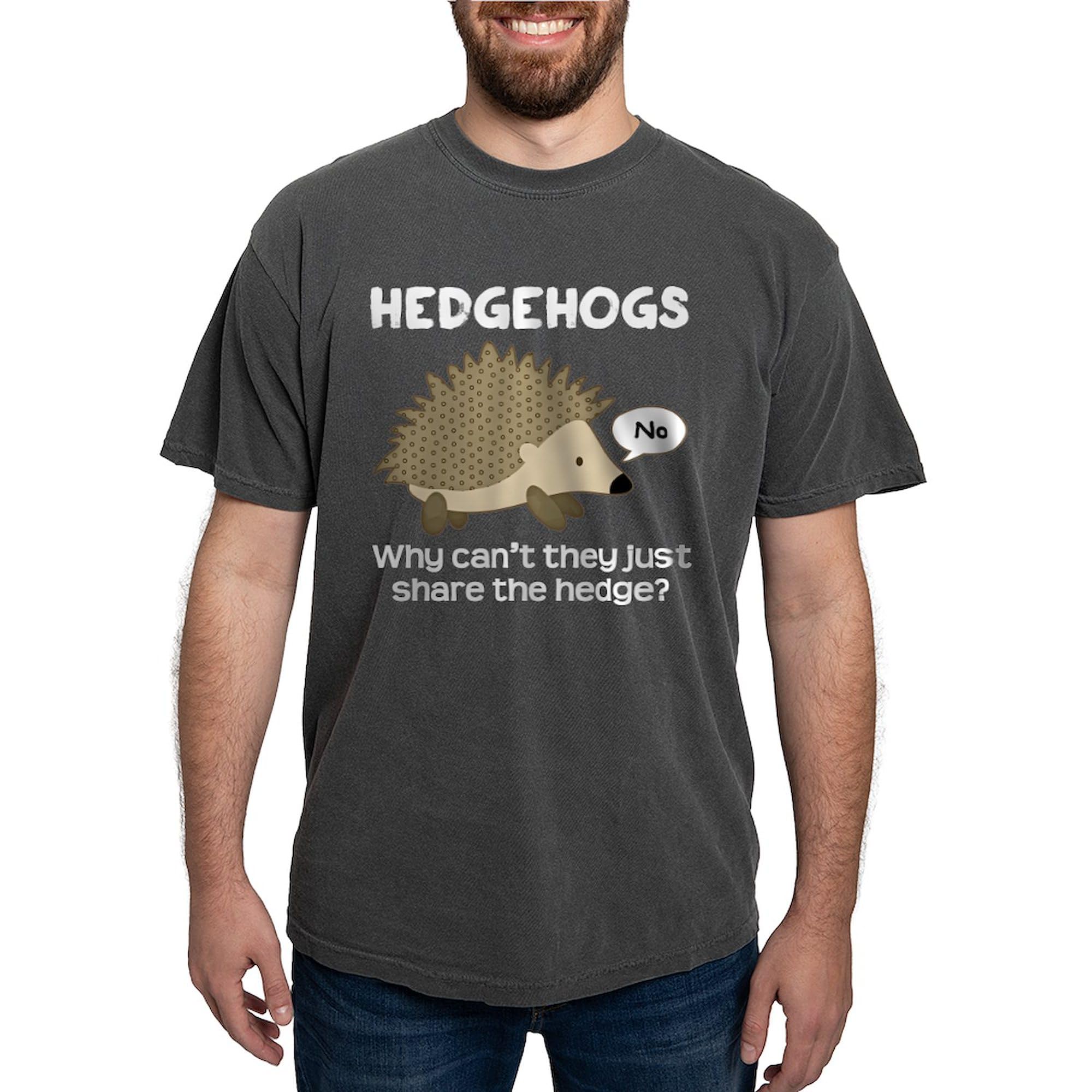 Funny Hedgehog Pun T-Shirt for Men - Soft Comfort Colors Cotton Tee - Perfect for Casual Wear, Gifts & Animal Lovers