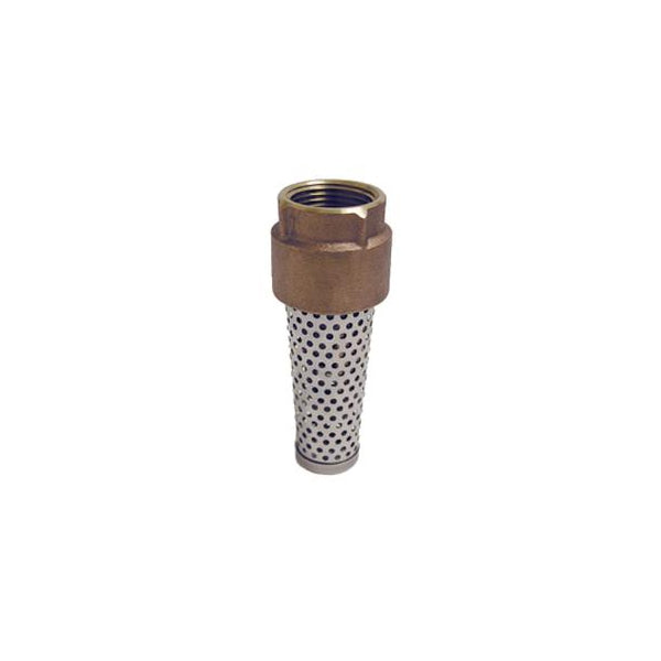 1.25 Inch Lead-Free Brass Foot Valve - FVNL125BS - Durable & Corrosion-Resistant for Water Pumps, Wells, and Irrigation Systems