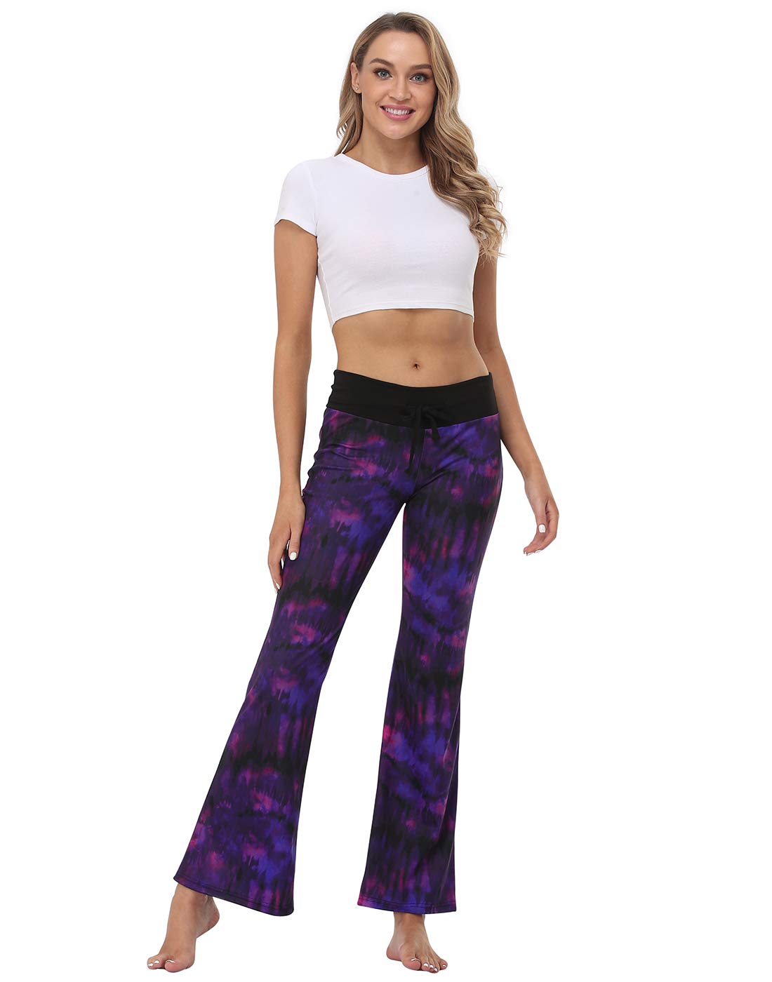 **HDE Women's Wide Leg Pajama Pants - Soft Sleepwear & Lounge Pants for Comfortable Nights, Relaxing at Home, and Cozy Weekends**