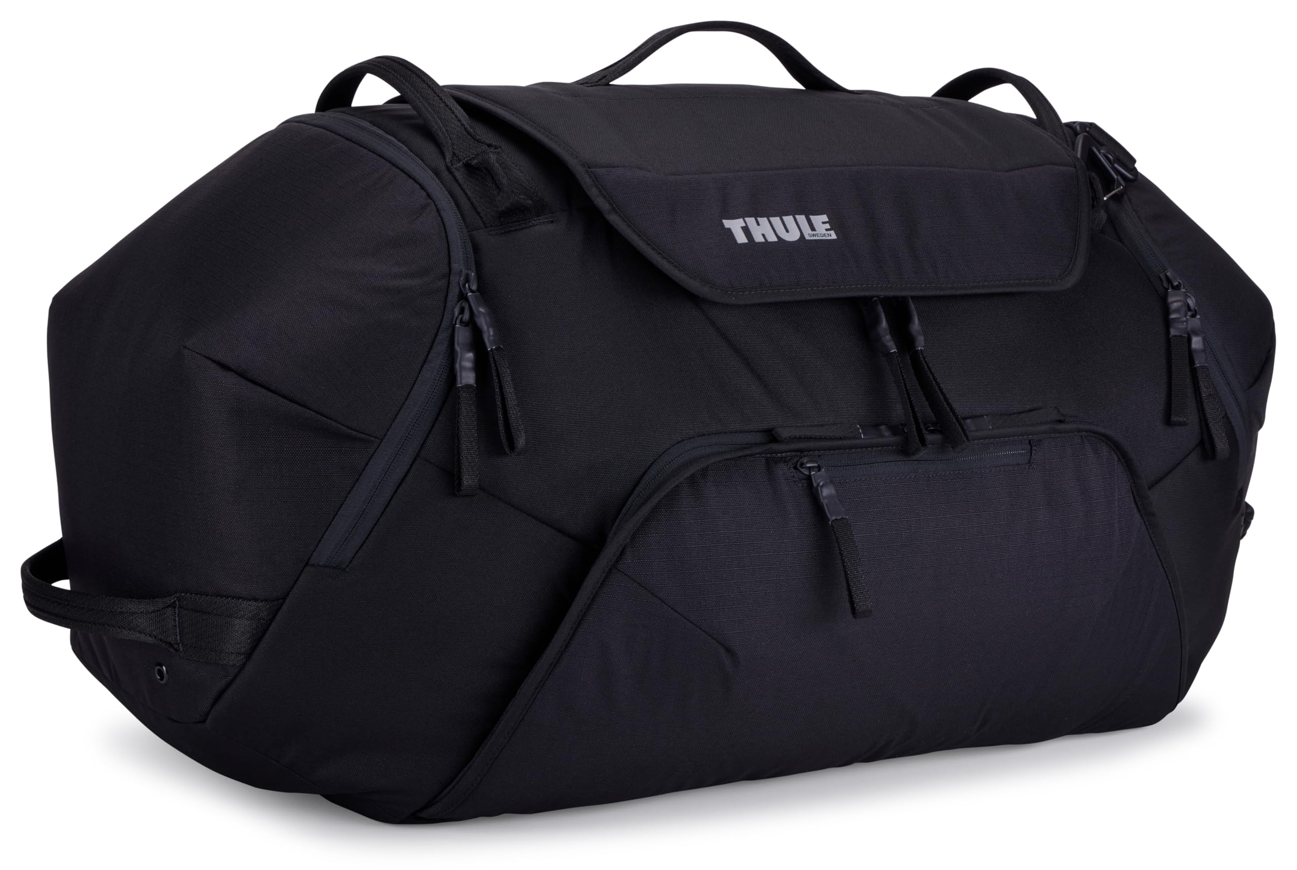 Thule Waterproof Duffel Bag with Adjustable Shoulder Strap - Large Travel Gym Sports Bag for Men & Women - Perfect for Camping, Hiking, Workout & Air Travel (Black)