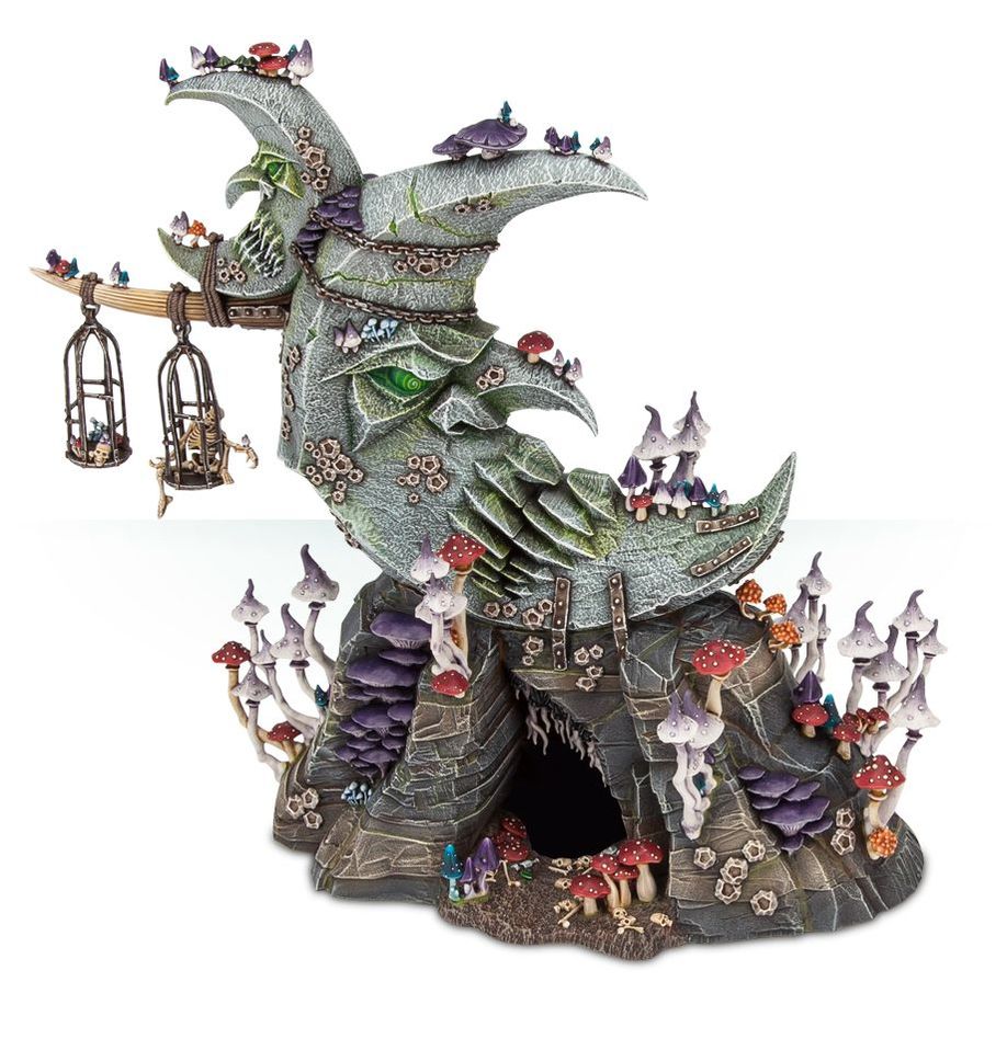Age of Sigmar Gloomspite Gitz Bad Moon Loonshrine Warhammer Miniature - Fantasy Tabletop Battle Scenery for Wargaming & Display