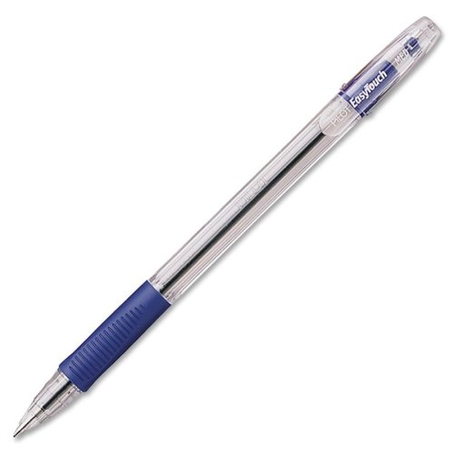 Pilot Easytouch Ballpoint Pen - Medium 1mm Blue Ink - 12 Pack for Office & School Use