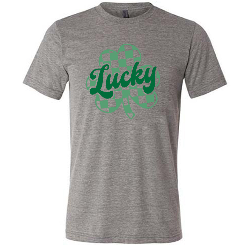 Lucky Checkered Shamrock Shirt for Men & Women - St. Patrick's Day Party, Irish Pub Crawl, Festive Holiday Outfit