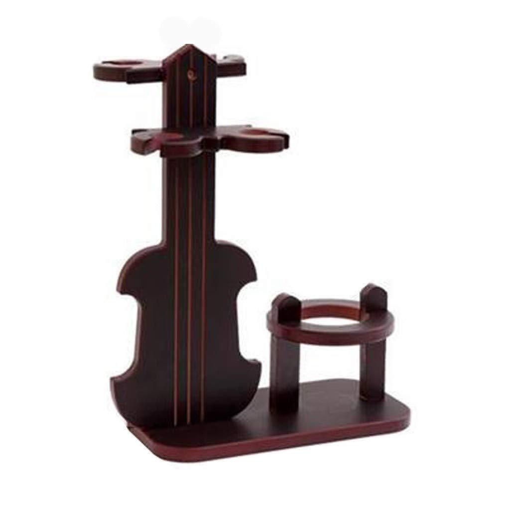 NNAA Guitar-Shaped Wine Rack - MDF Countertop Wine Bottle Holder & 4 Glass Storage Shelf for Bar, Kitchen, Dining Room - Perfect for Home, Restaurant, and Wine Cellar Organization