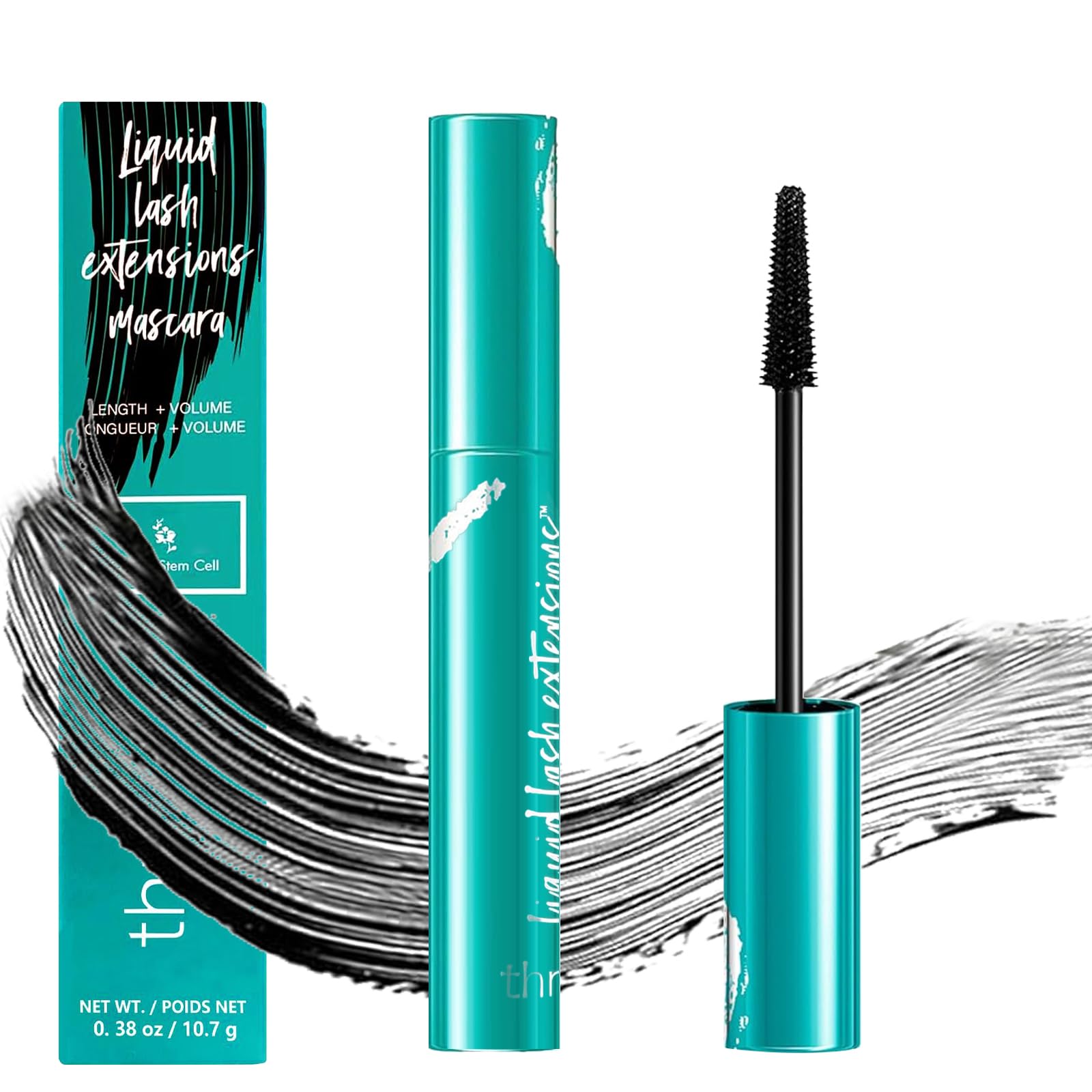 Premium Waterproof & Smudge-Proof Mascara for Thick Voluminous Lashes - Natural No Clumping Lengthening Formula Lasts All Day (Rich Black) | Perfect for Daily Wear, Special Occasions & Professional Makeup Looks