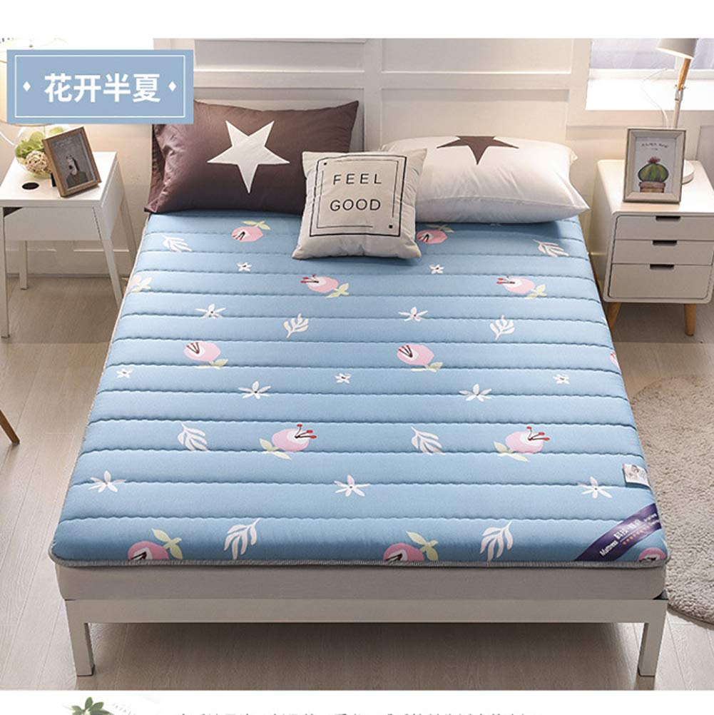 WJXBoos Foldable Non-Slip Mattress - Breathable Tatami Mattress, Thick & Soft Bed Mat for Twin Size, Skin-Friendly Futon Sleeping Pad - Perfect for Guest Beds, Dorm Rooms & Floor Sleeping