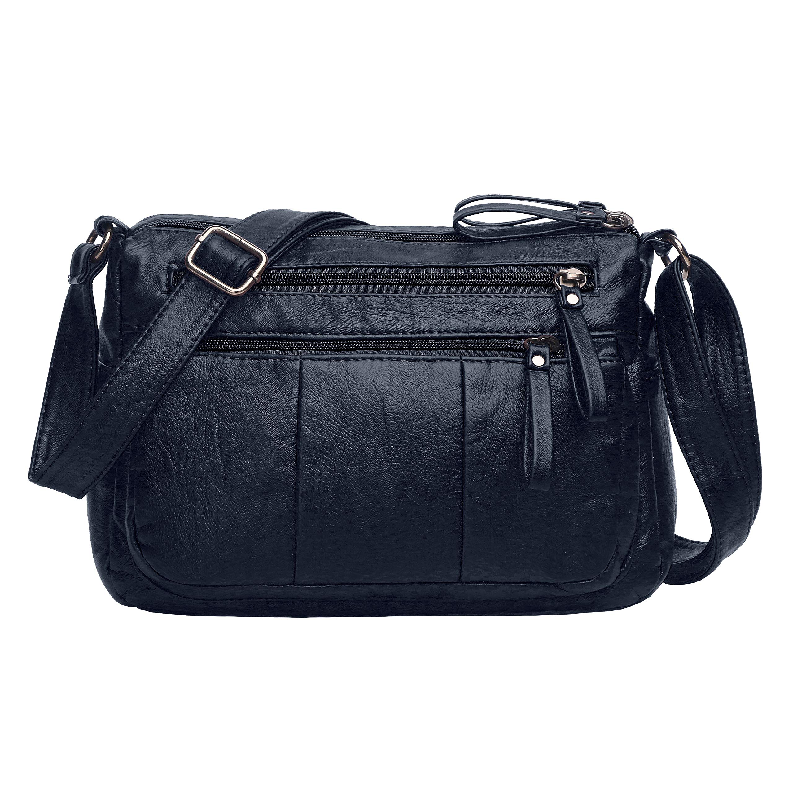 VOLGANIK ROCK Women's Soft PU Leather Shoulder Bag - Lightweight Crossbody Purse with Pockets for Everyday Use, Work & Travel | Fashionable Handbags for Ladies