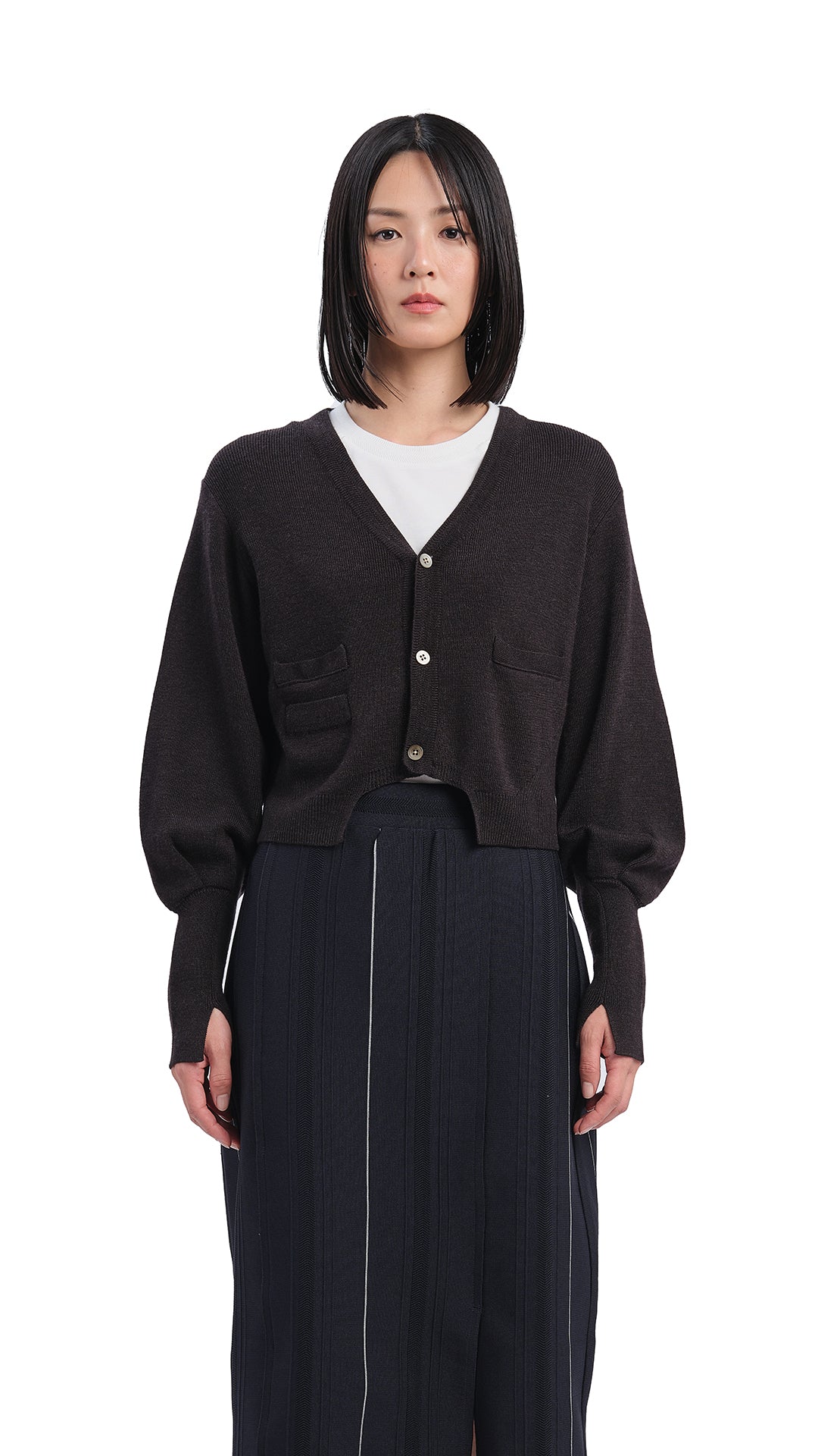 Biella Wool Knit Cardigan for Women - Soft & Warm Italian Wool Sweater - Perfect for Fall & Winter Layering, Office Wear & Casual Outfits