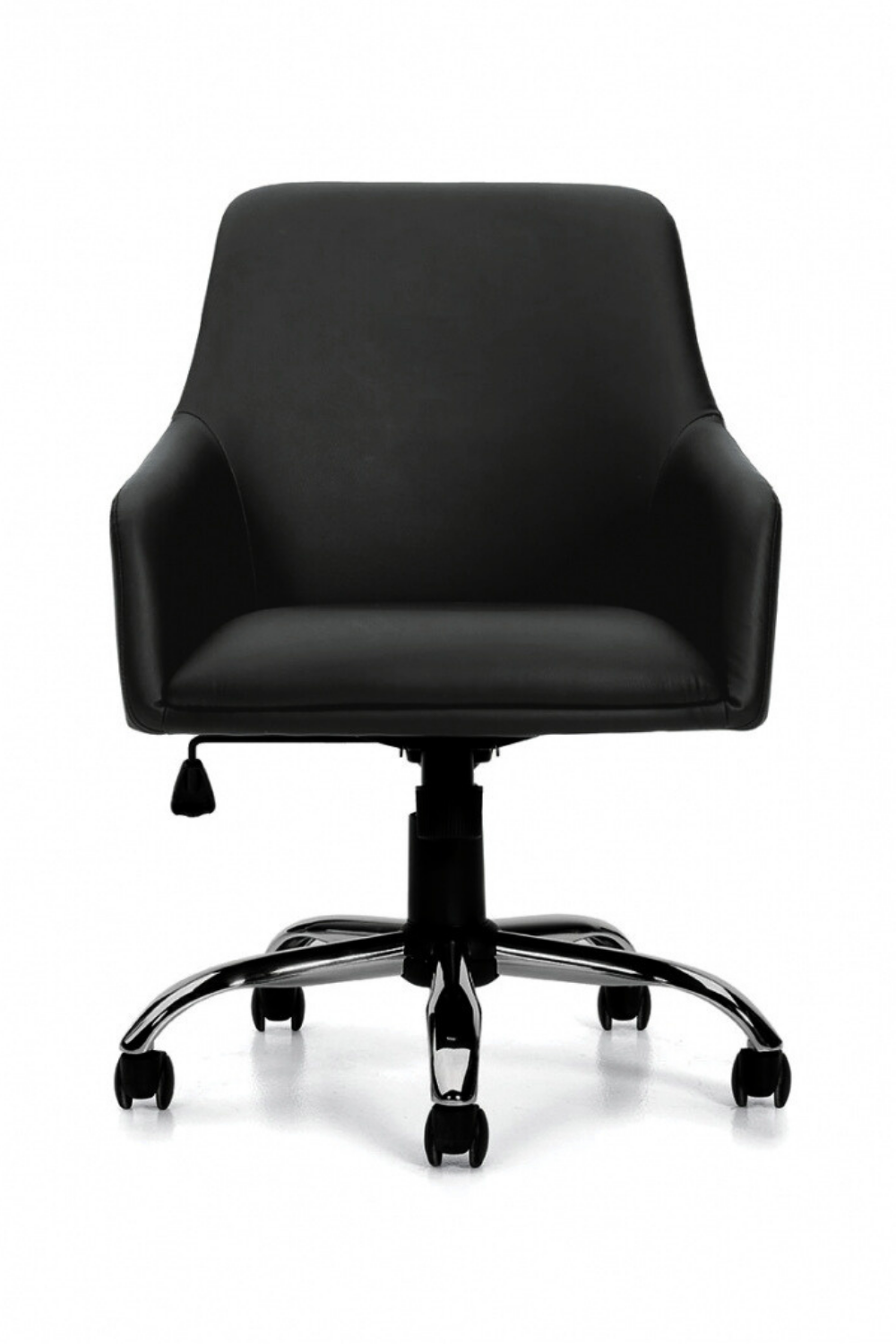 OTG10702B Luxhide Tilter Conference Chair - Ergonomic Office Chair for Meetings & Presentations - Perfect for Conference Rooms, Home Offices & Professional Workspaces