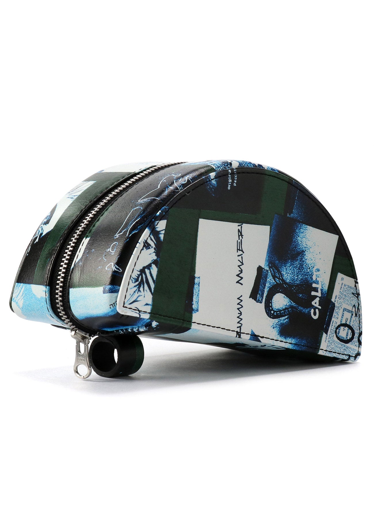 2021 Fashionable Mini Semi Circle Crossbody Bag - Genuine Leather with Unique Material Print | Perfect for Parties, Dates & Everyday Use