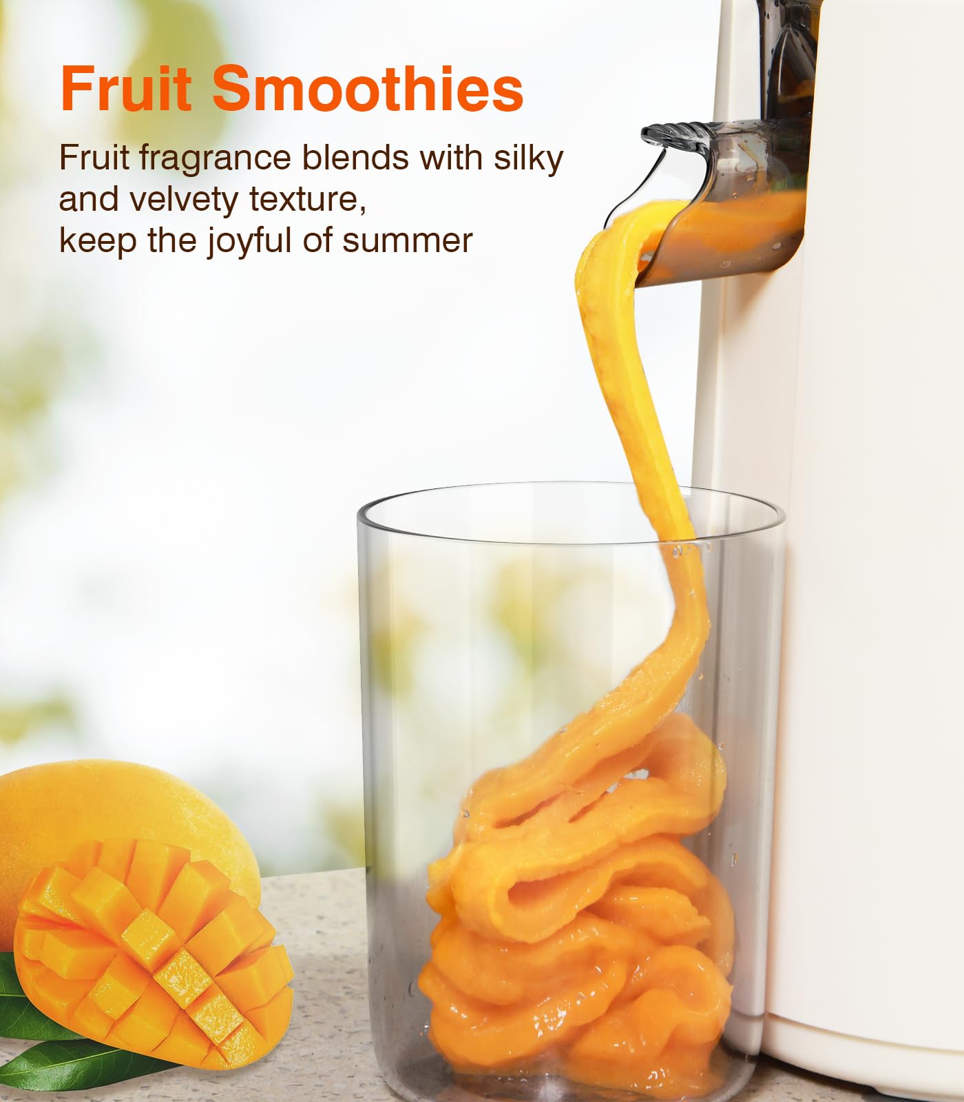 Premium Cold Press Juicer Machine - Zasmira Slow Masticating Juicer with Wide 3
