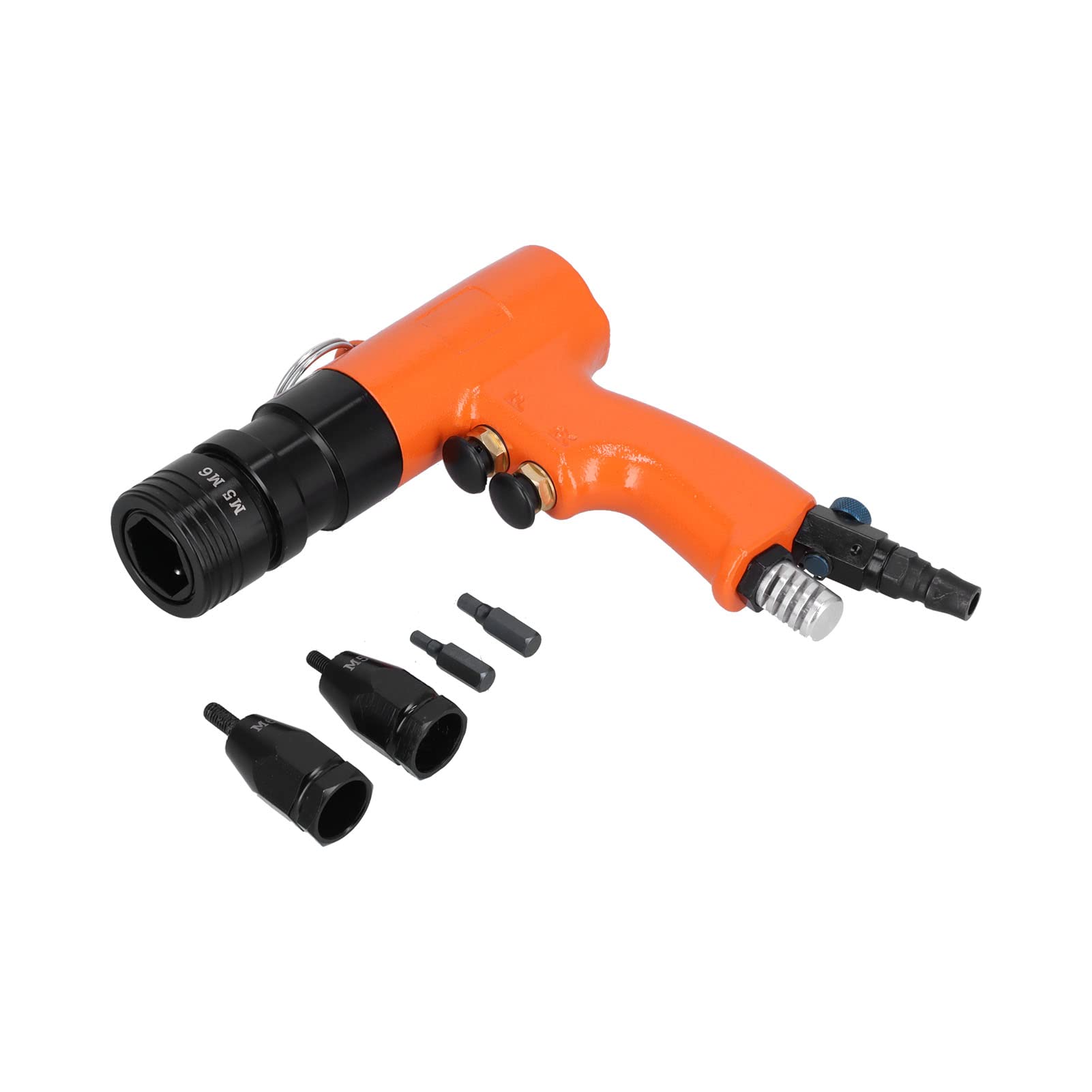 KV-7802E Pneumatic Rivet Nut Gun - Professional Air Riveter Tool for Metal Fastening | Automatic Pull Riveting for Automotive, HVAC & Sheet Metal Work