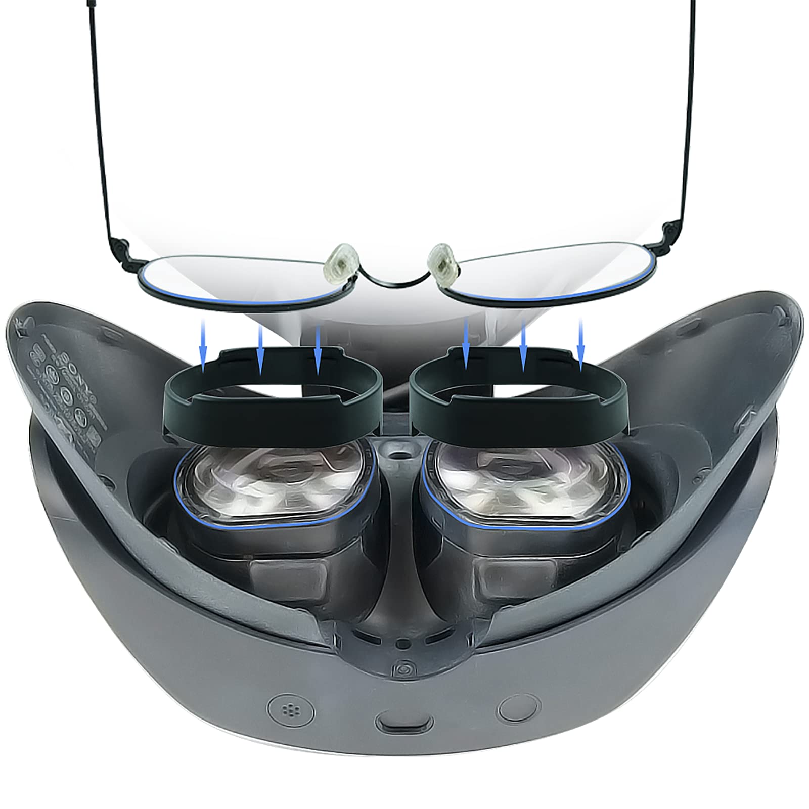 HUAYUWA PSVR 2 Lens Protector - Anti-Scratch Eyeglass Spacer Rings for Playstation VR2 Headset | Prevent Glasses from Scratching VR Lenses | Perfect for VR Gaming & Extended Play Sessions