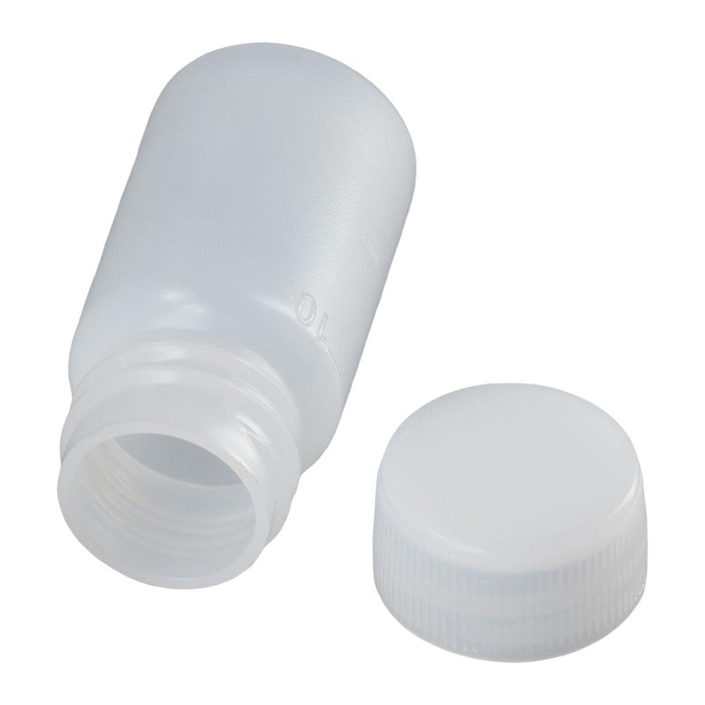 100pcs 10ml Plastic Travel Bottles with Caps - Small Mouth Graduated Lab & Medical Containers for Essential Oils, Cosmetics & DIY Projects | Perfect for Travel, Home & Laboratory Use