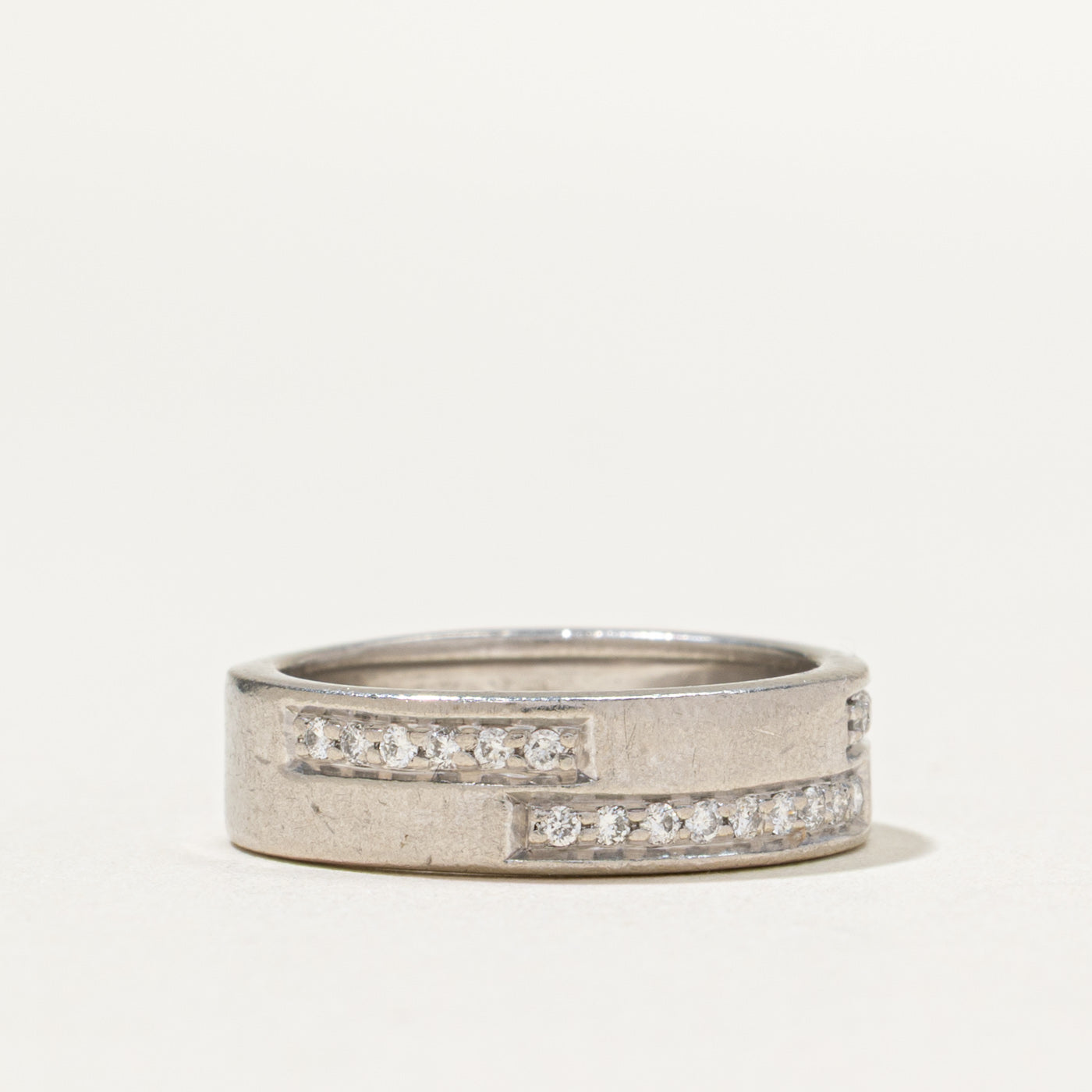 0.21ctw Diamond Accent Wedding Band Ring - Size 5 | Elegant & Durable for Bridal, Anniversary & Special Occasions