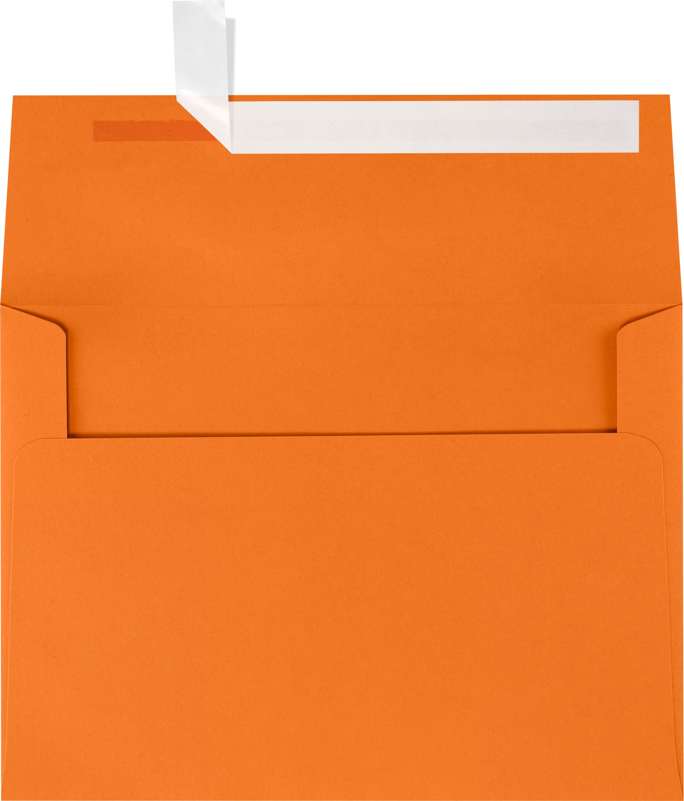 LUXPAPER A7 Invitation Envelopes 5x7 Cards - 80 lb. Premium Mandarin Paper, Printable Wedding Invitation Envelopes with Peel & Press Seal, 1000 Pack (5.25x7.25 Inches, Orange) - Perfect for Weddings, Parties, Business Events and Special Occasions