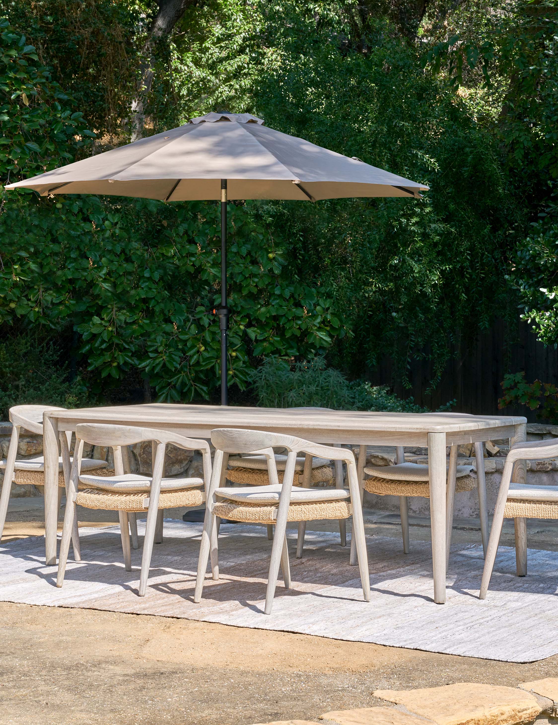Bella Indoor Outdoor Dining Table - Weather-Resistant Patio & Kitchen Table for Outdoor Entertaining & Family Meals