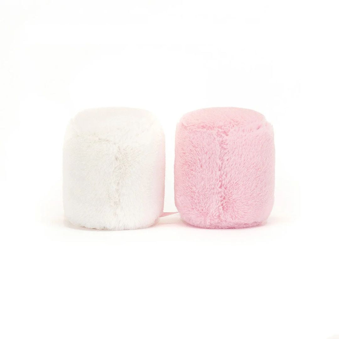 Amuseable Pink and White Marshmallows - Soft & Sweet Candy for Parties, Gifts & Baking | Fun Treat for Kids & Adults