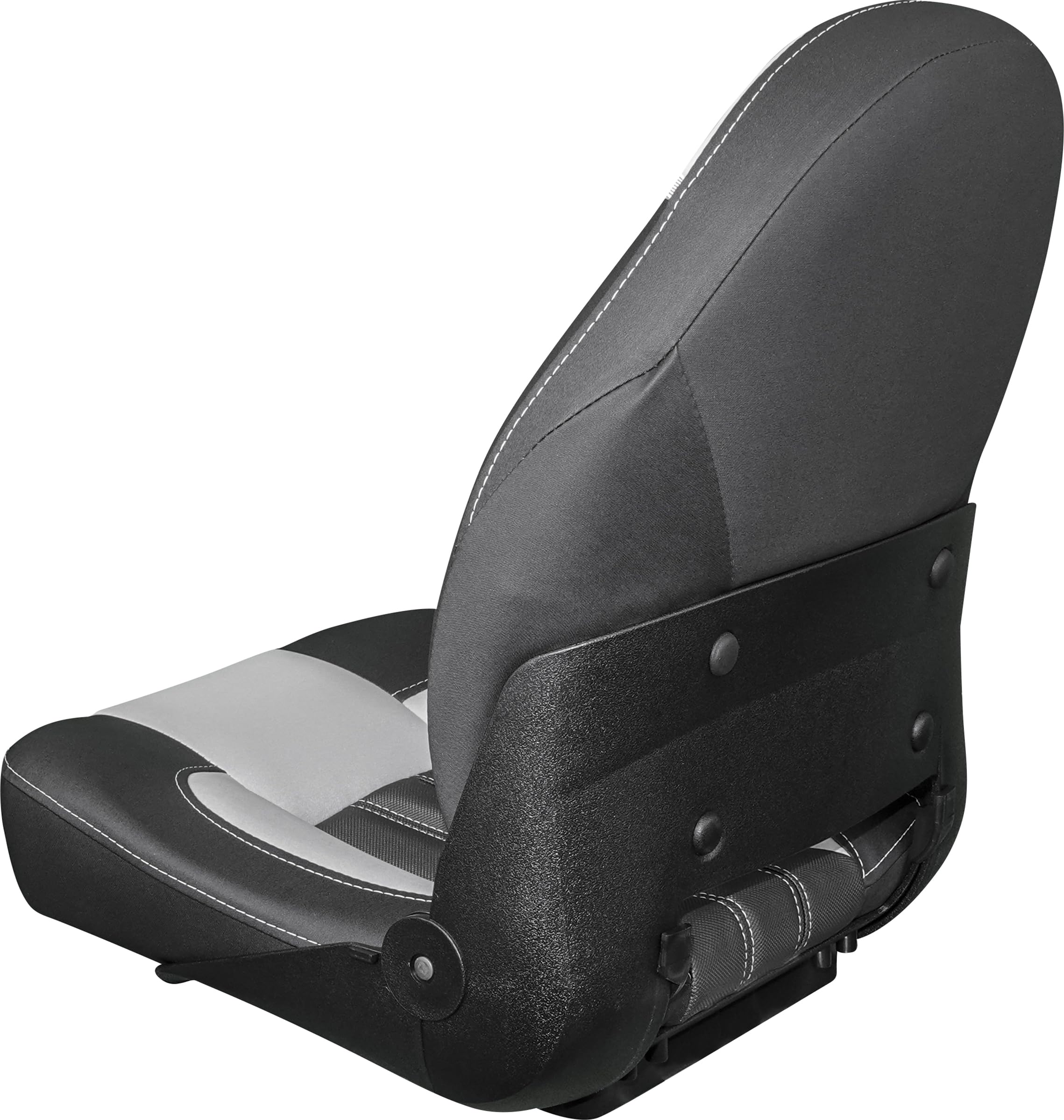 Tempress ProBax Orthopedic Folding High Back Boat Seat - Black, Gray, Carbon Options - Comfortable & Supportive for Fishing, Boating & Marine Use