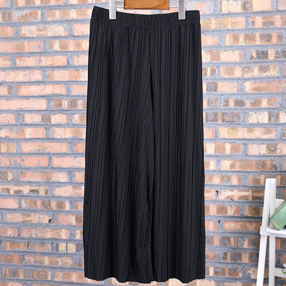 Solid Color Loose Casual Ankle-Length Pants for Women - Comfortable Stretchy Lounge Pants for Yoga, Travel & Everyday Wear