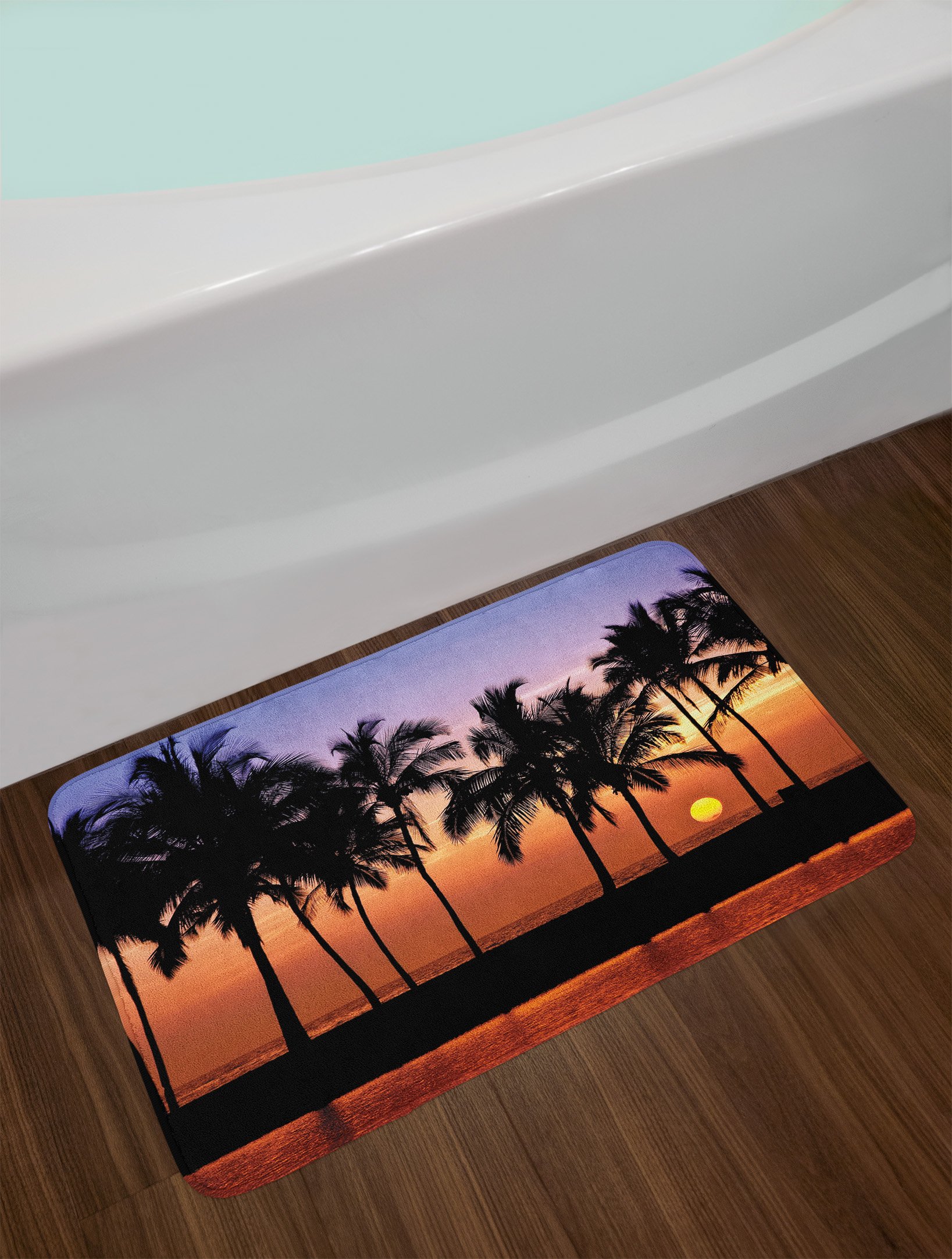 Ambesonne Non-Slip Hawaiian Sunset Bath Mat - 30