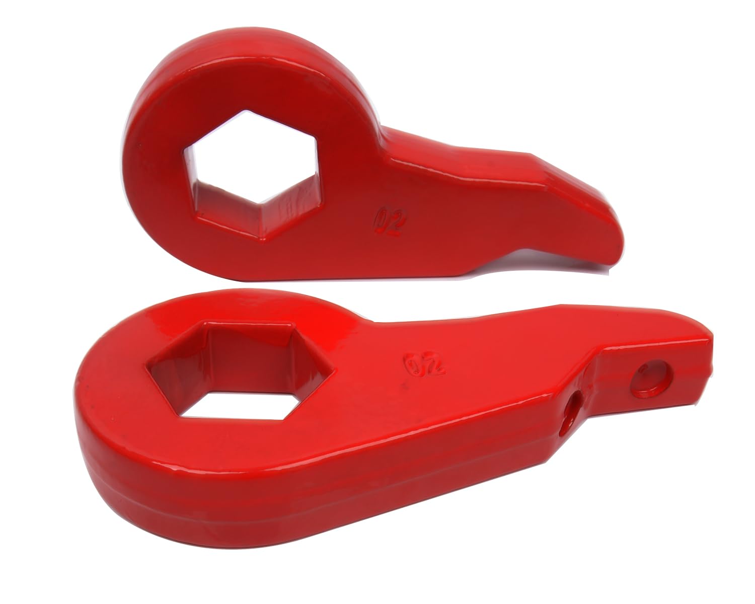 **Forged Steel Torsion Bar Keys 1-3 Inch Leveling Lift Kit – Compatible with 2001-2010 Chevy Silverado & GMC Sierra 2500/3500 2WD/4WD 8-Lug (Red) – Heavy-Duty Suspension Upgrade for Off-Road & Towing**