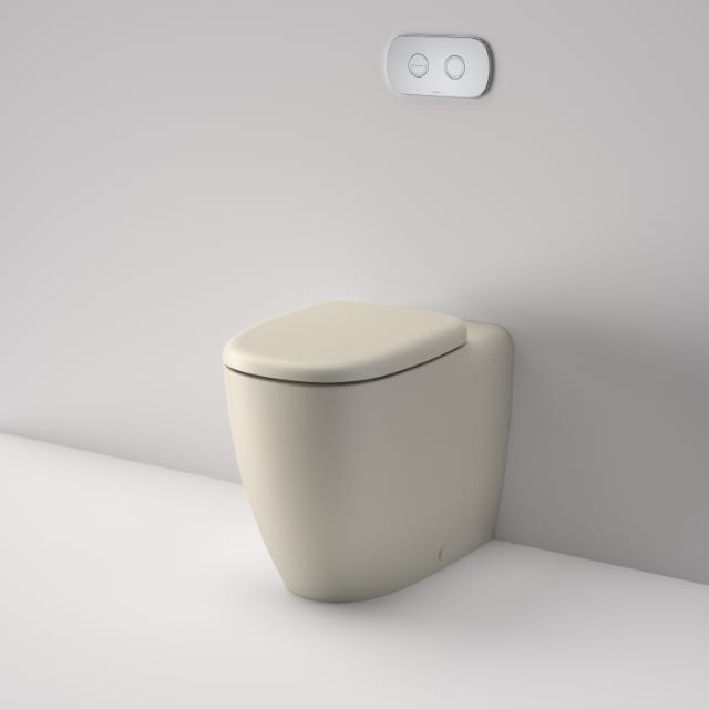 Caroma Contura II Cleanflush Invisi Series II Wall Mounted Toilet Suite in Clay - Modern Water-Saving Bathroom Solution for Home & Commercial Spaces
