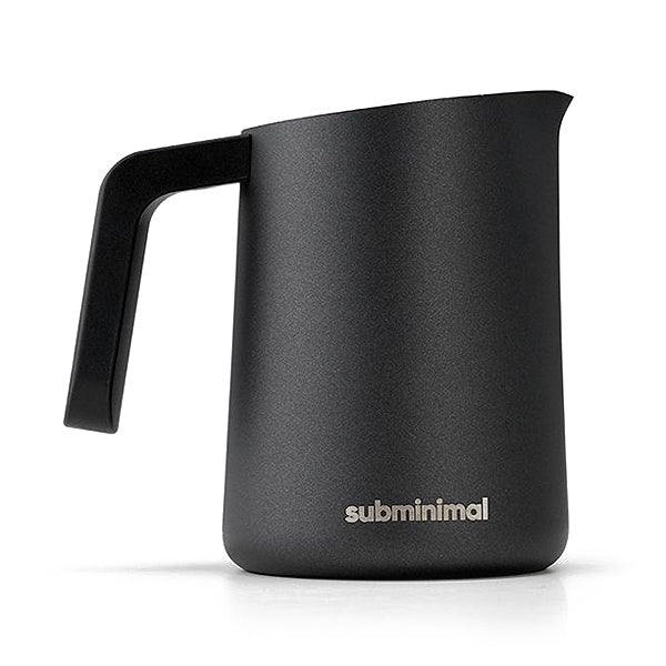 Subminimal FlowTip Milk Jug - Professional Barista Espresso Pitcher for Latte Art, Perfect for Home & Cafe Use - Ideal for Pouring, Steaming & Creating Beautiful Coffee Designs