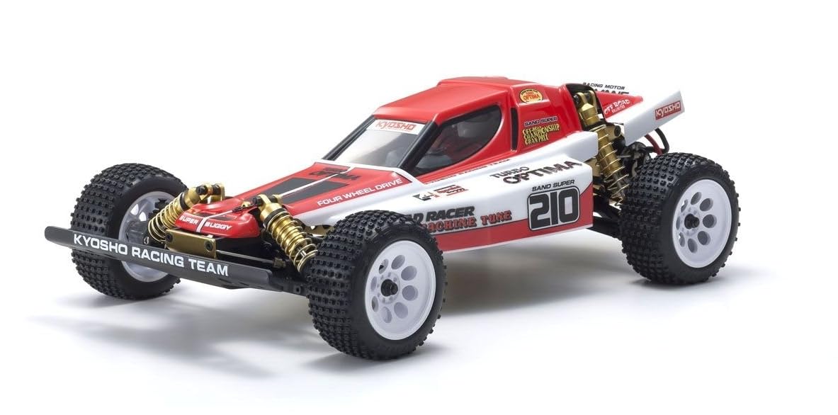 Kyosho America 30619 Turbo Optima Gold Kit 4WD RC Car - Vintage Off-Road Racing Vehicle for Collectors & Hobbyists - Perfect for Racing, Display & Nostalgic Enthusiasts