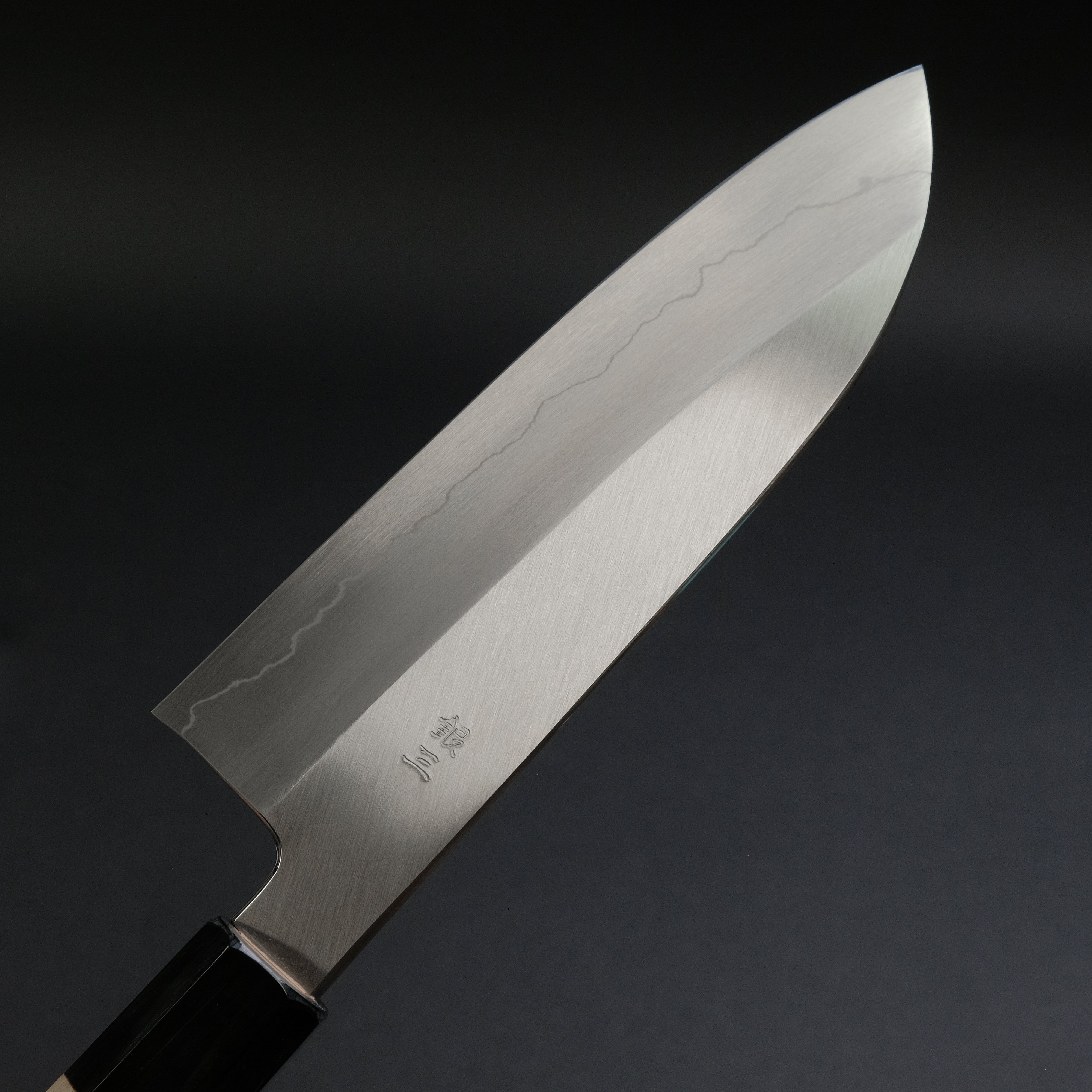 Hitohira Kikuchiyo Ren Silver #3 Santoku Knife 180mm - Japanese Ho Wood Handle - Professional Chef Knife for Slicing, Dicing & Chopping - Perfect for Home Kitchen & Restaurant Use