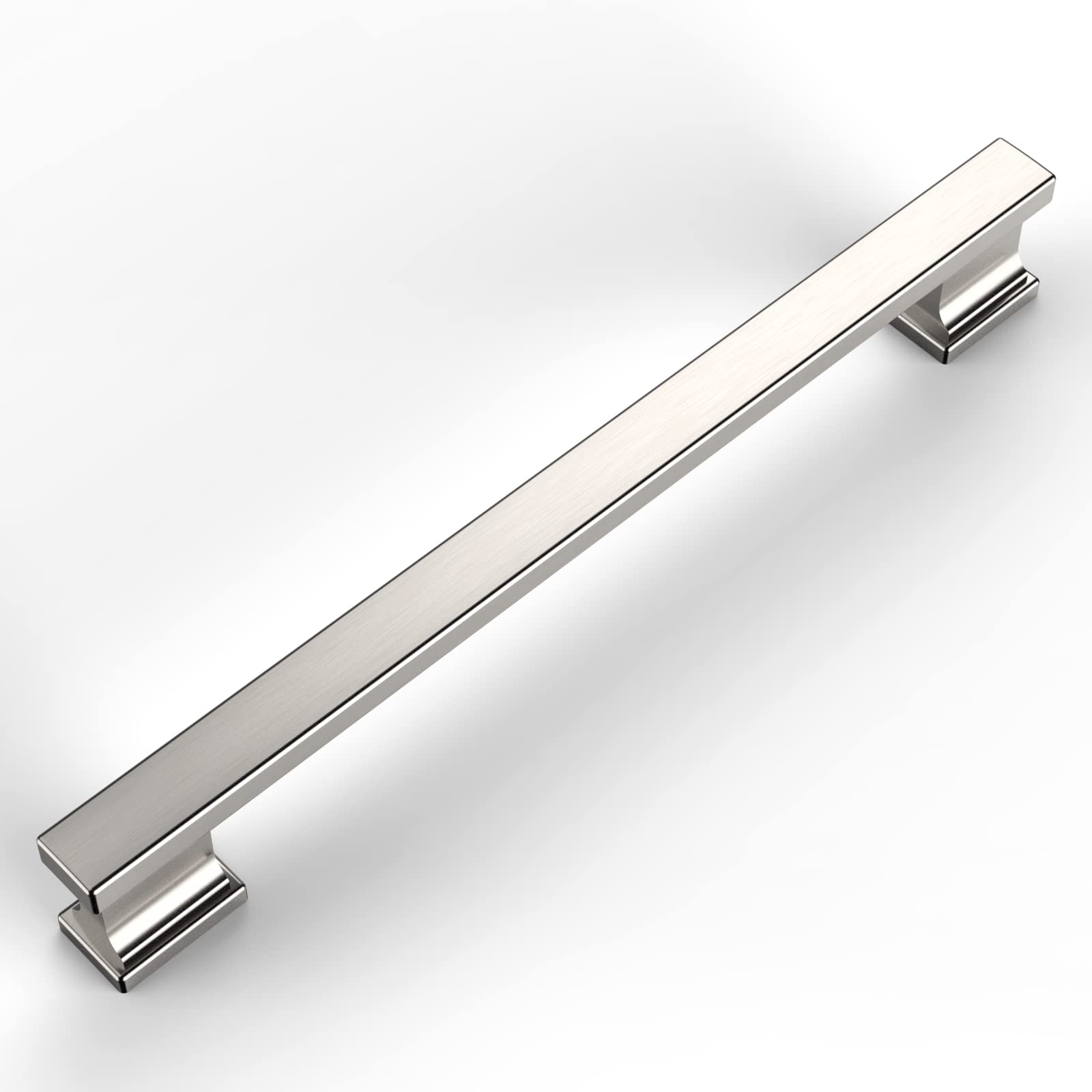 Amerdeco 20 Pack Brushed Satin Nickel Cabinet Pulls - 7 Inch Hole Centers - Modern Kitchen Cabinet Handles & Drawer Pulls - Durable Hardware for Cabinets, Cupboards & Furniture (ZH00013) - Perfect for Kitchen Remodeling, Bathroom Vanities & Office Storage