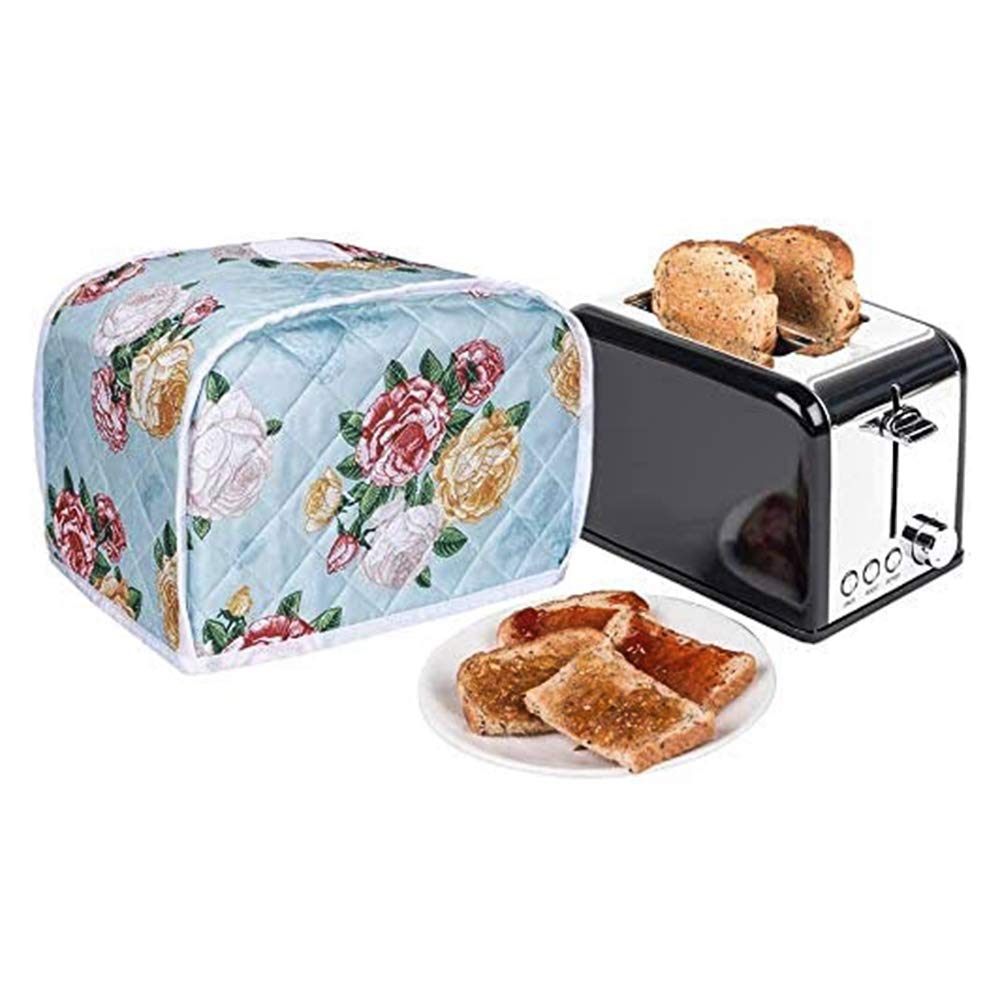 Quilted 2-Slice Toaster Cover - Microwave Oven Appliance Protector - The Pioneer Woman Kitchen Accessories for Countertop Organization & Home Decor