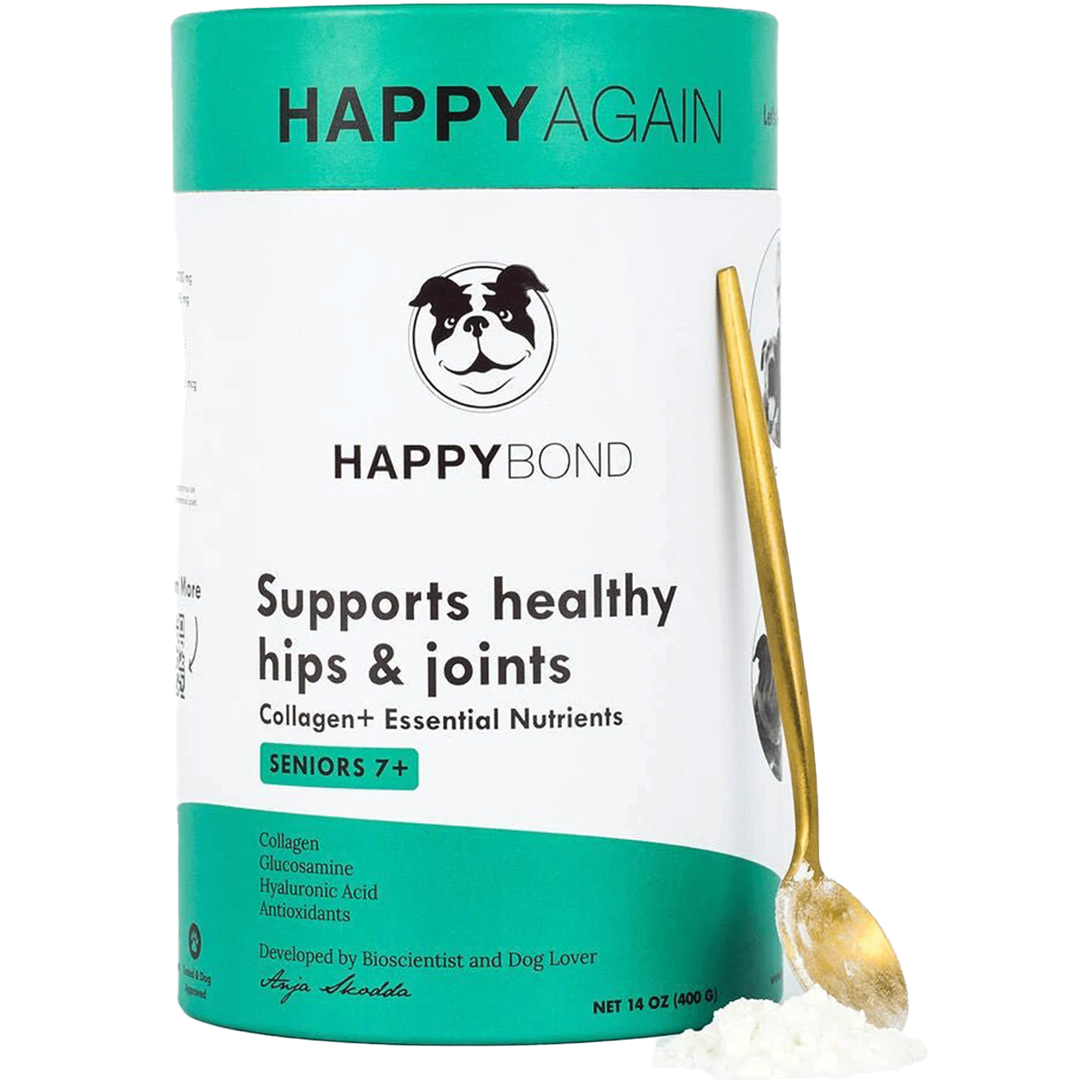 Happy Again Hip & Joint Supplement for Dogs - Supports Mobility & Joint Health - Ideal for Senior Dogs & Active Pets