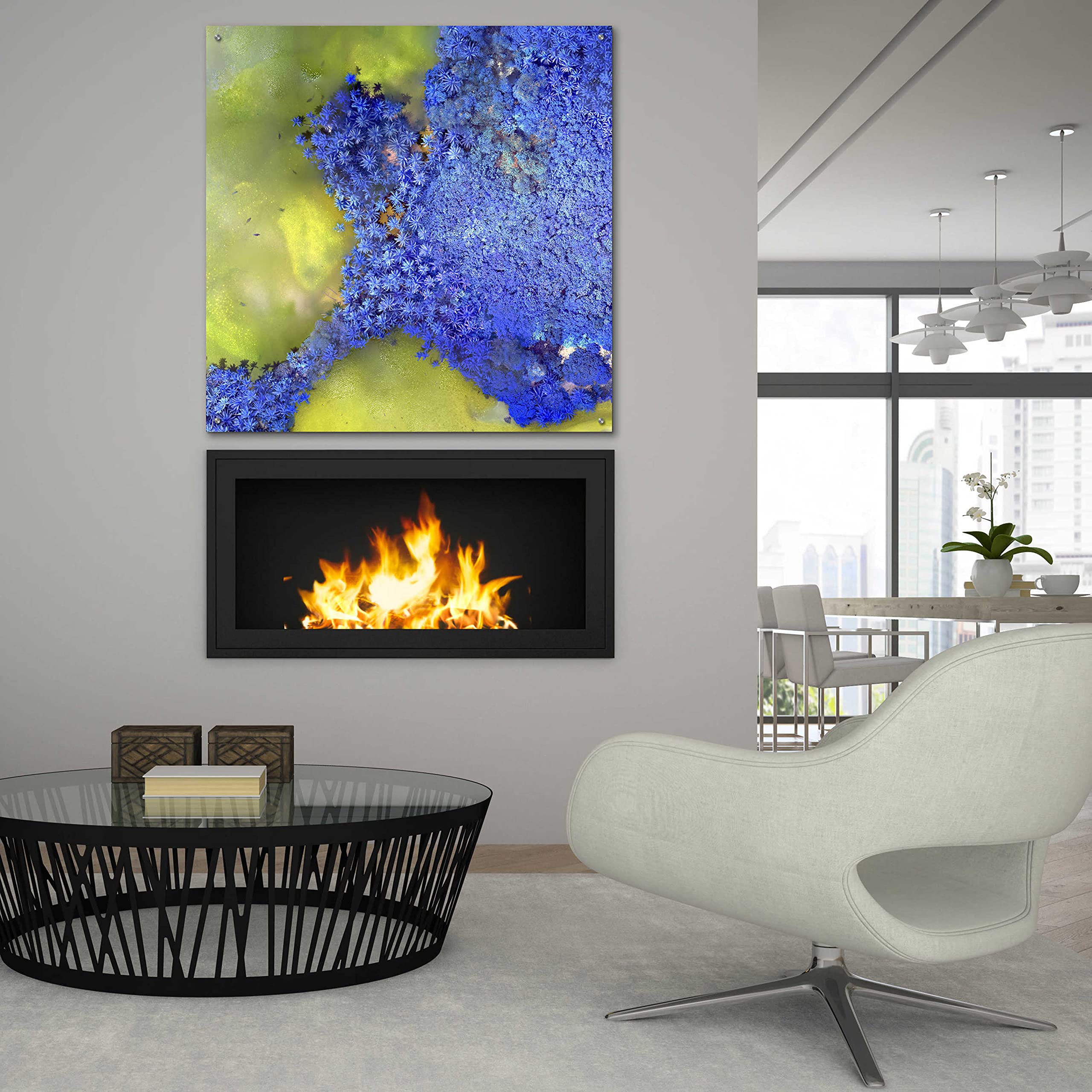 Epic Art 'Earth as Art: Palmyra' - 36x36 Inch Acrylic Glass Wall Decor - Modern Home & Office Wall Art - Perfect for Living Room, Bedroom or Office Decor