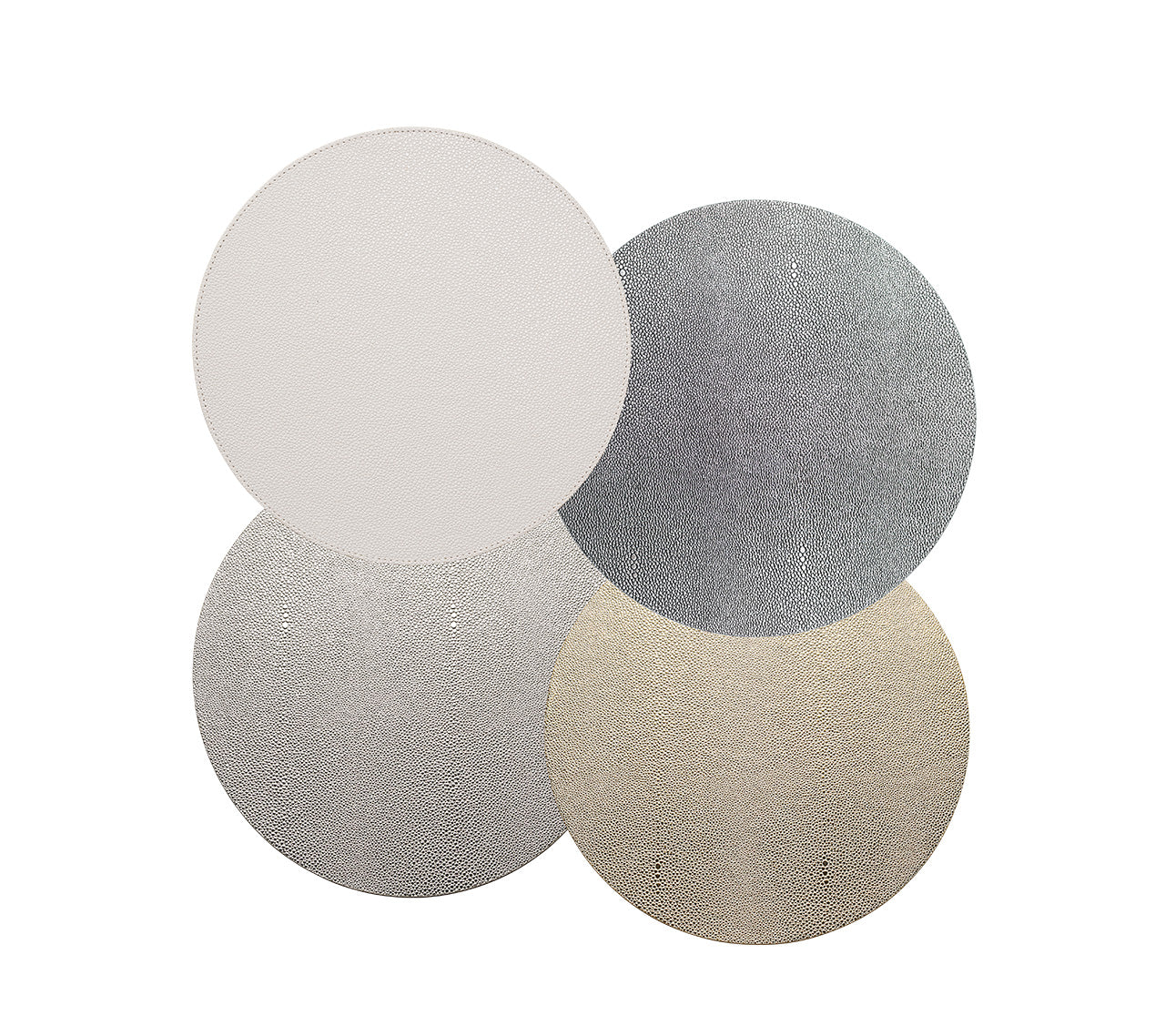 Premium Pebble Placemats Set of 4 - Non-Slip Stone Coasters for Dining Table, Heat Resistant & Waterproof - Perfect for Kitchen, Restaurant, and Outdoor Picnics