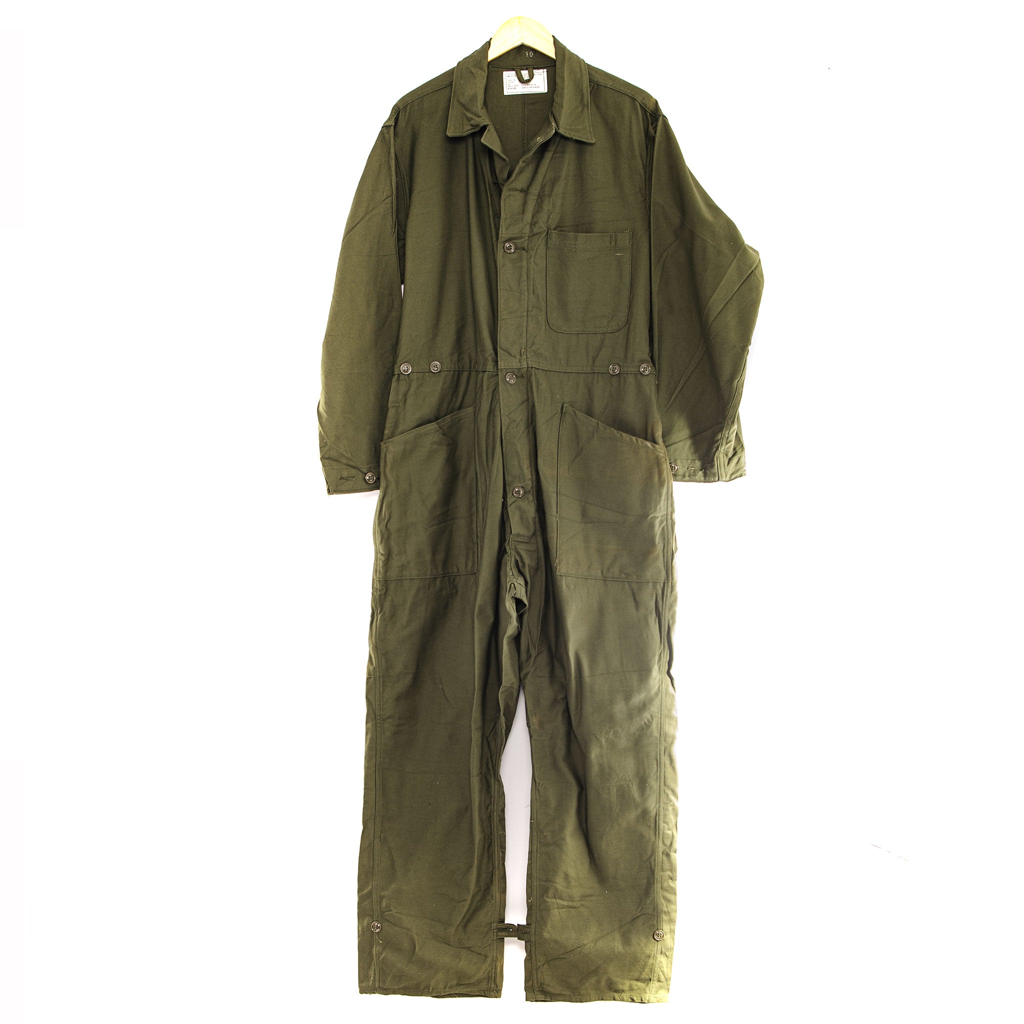 Vintage 1981 US Army Coveralls - Large Size | Authentic Military Workwear for Collectors & Outdoor Enthusiasts | Perfect for Reenactments, Hunting & Workwear