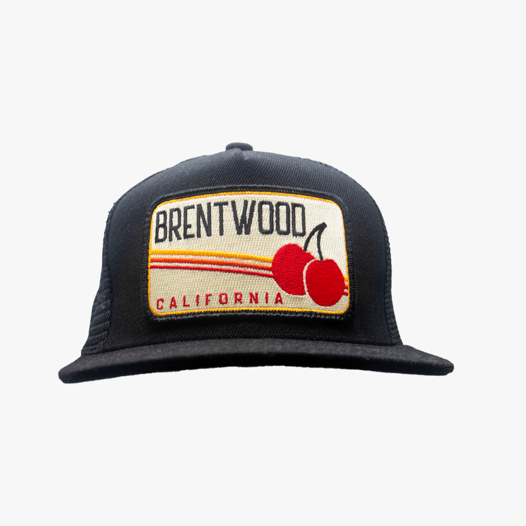 Brentwood California Cherry Print Pocket Hat - Stylish & Lightweight Summer Cap for Outdoor Activities, Travel & Casual Wear