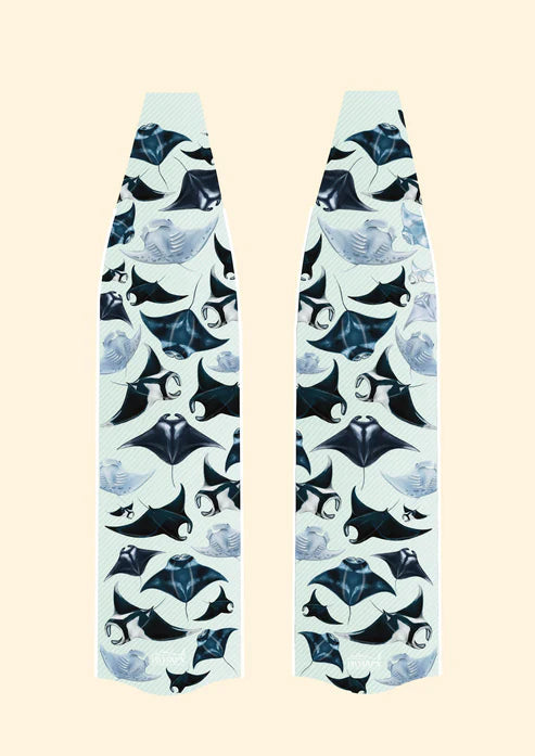 Divermon Manta Free Diving Fins - Premium Composite Soft Blades for Spearfishing & Snorkeling | Perfect for Ocean Exploration & Underwater Photography