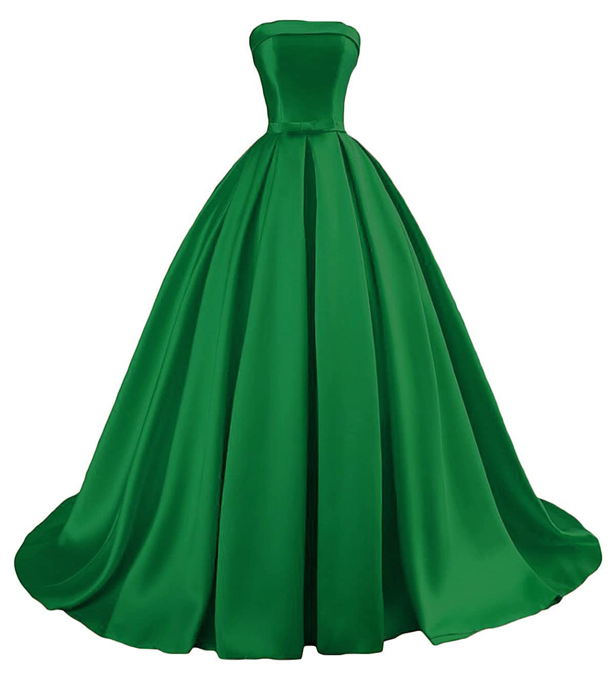 Elegant ROOALOSLEE Strapless Prom Dress - Long Ball Gown Satin Formal Evening Party Gown for Women | Perfect for Homecoming, Prom Night, Wedding & Special Occasions