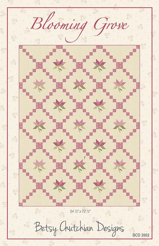 Blooming Grove Quilt Pattern by Betsy Chutchian Designs - DIY Quilting Kit for Home Decor, Bedding & Handmade Gifts