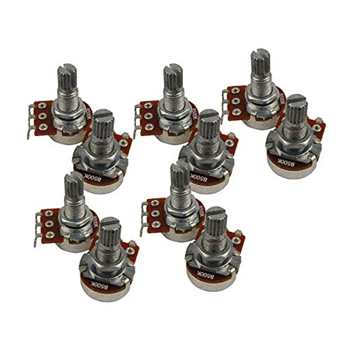 10PCS B500K Guitar Potentiometers - Small Size Pots for Electric Guitar & Bass Parts - Perfect for DIY Guitar Repair & Tone Control Upgrades