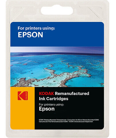 Kodak Remanufactured Black Ink Cartridge - Compatible with Epson 48 Printer - High-Quality Replacement for Home & Office Printing