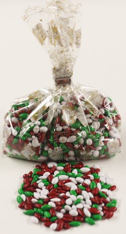 Scott's Cakes Christmas Mix Chocolate Covered Sunflower Seeds - 1 Pound Bag with Holiday Icons - Perfect for Holiday Gifts, Party Snacks & Festive Treats