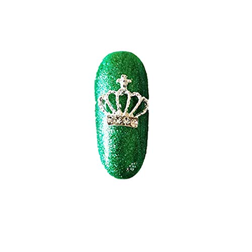 10PC Rhinestone Nail Art Decorations - AB Crystal Crown Jewelry, Butterfly Diamond Alloy Glitter Stickers for 3D Manicure (Red) | Perfect for DIY Nail Art, Party Glam, and Special Occasion Nail Designs