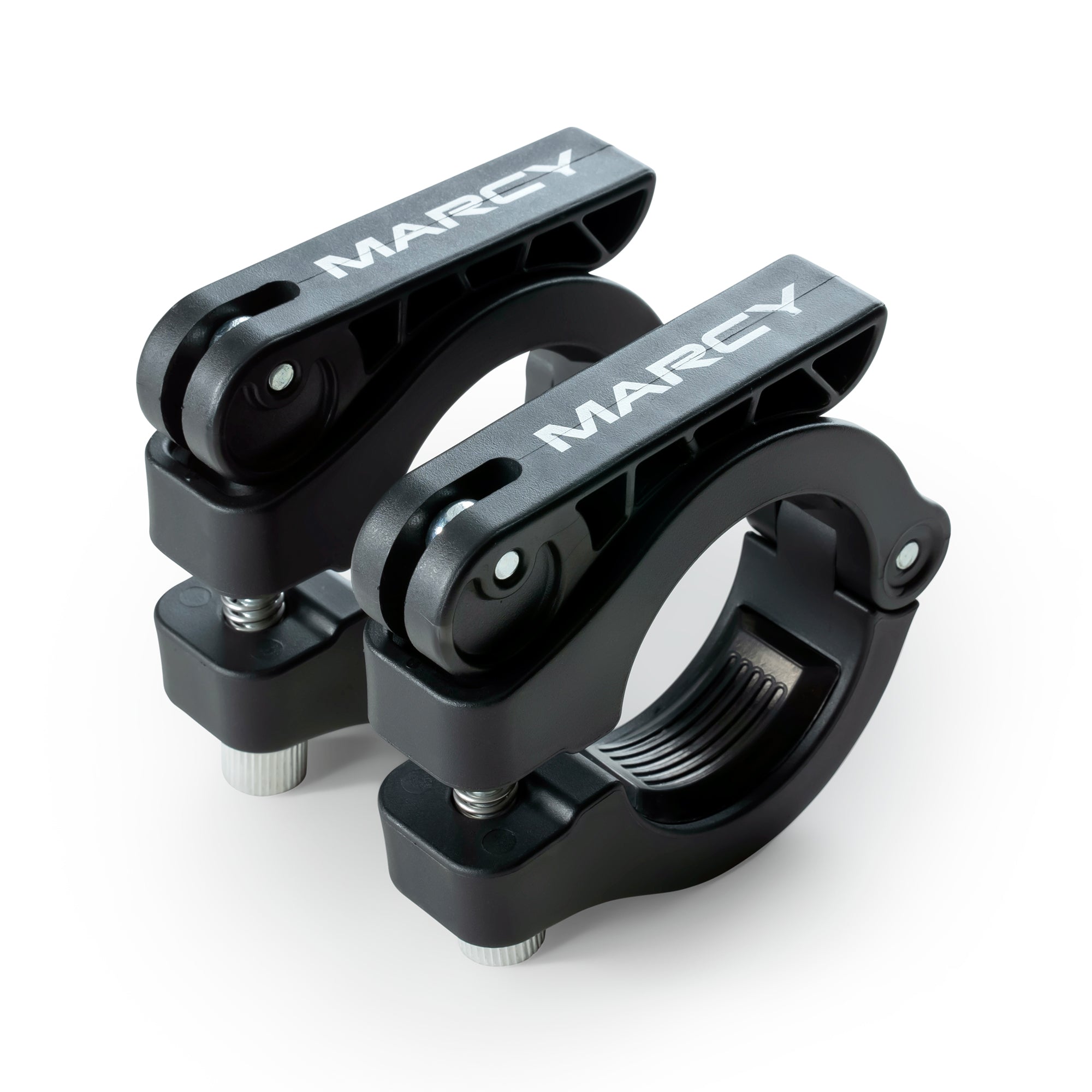 Marcy Olympic Barbell Lock Collar Clips - Secure Weight Plates for Weightlifting & Strength Training (Red/Black/Blue/Pink) | Gym Equipment for Home & Commercial Use