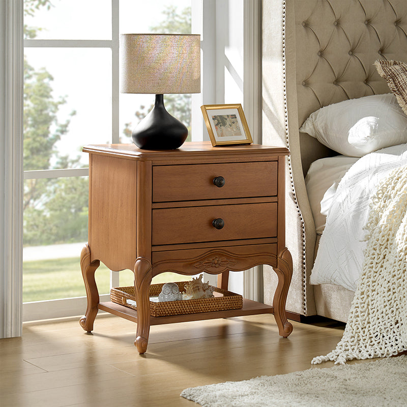 Nina Modern Nightstand with Hidden Drawer - Fully Assembled Bedside Table for Bedroom, Living Room & Office - Traditional Exquisite Design (Optional Types Available)