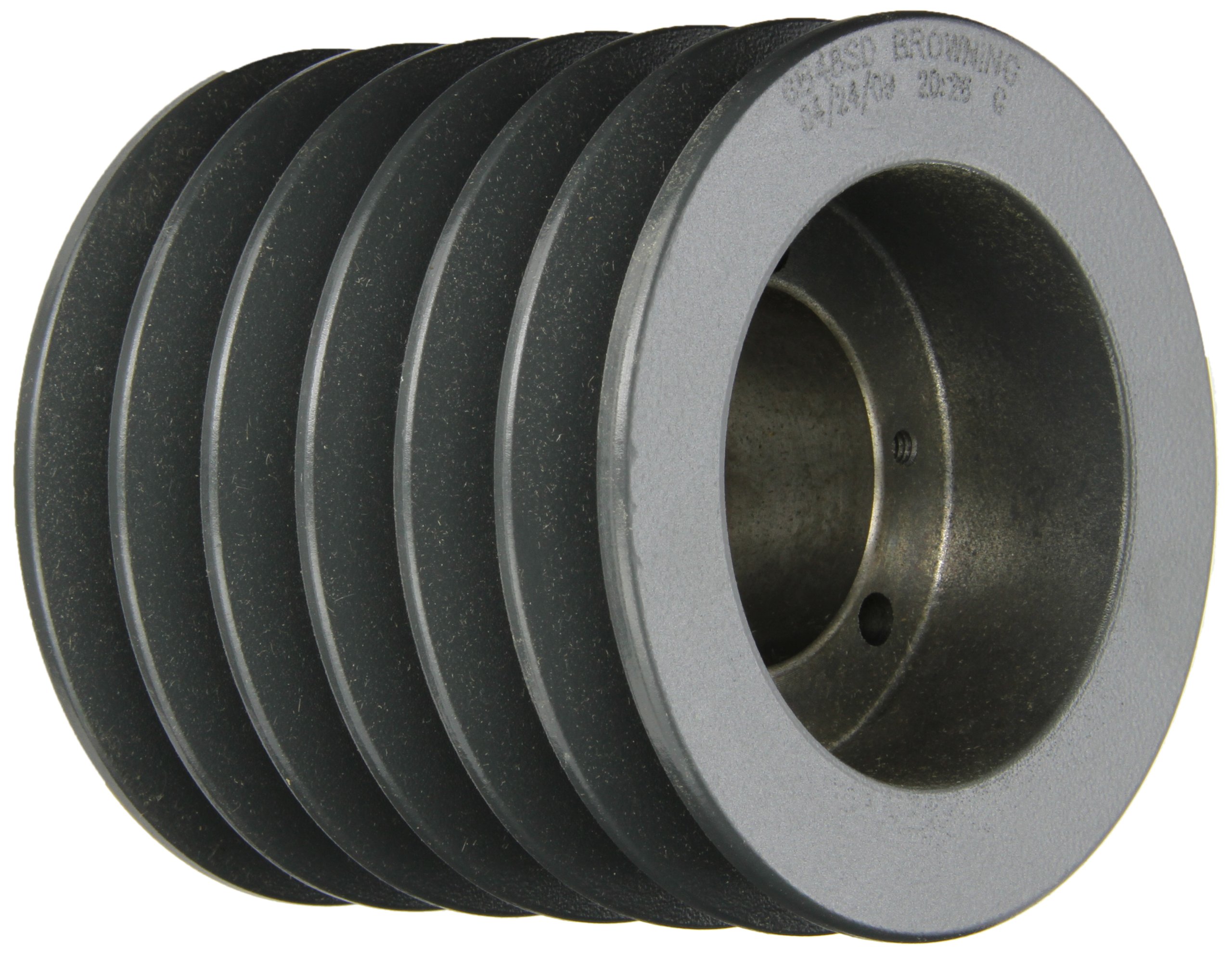 Browning 6B48SD Q-D Sheave - Cast Iron 6 Groove Sheave for A or B Belts with SD Bushing | Heavy-Duty Industrial Power Transmission for Machinery & Equipment