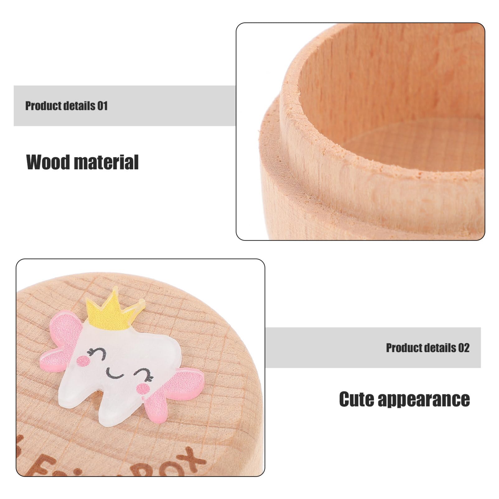 Tooth Fairy Box for Kids - Baby Tooth Keepsake Organizer with Lid | Boys & Girls Tooth Holder | Perfect for First Lost Tooth Celebration & Memory Preservation